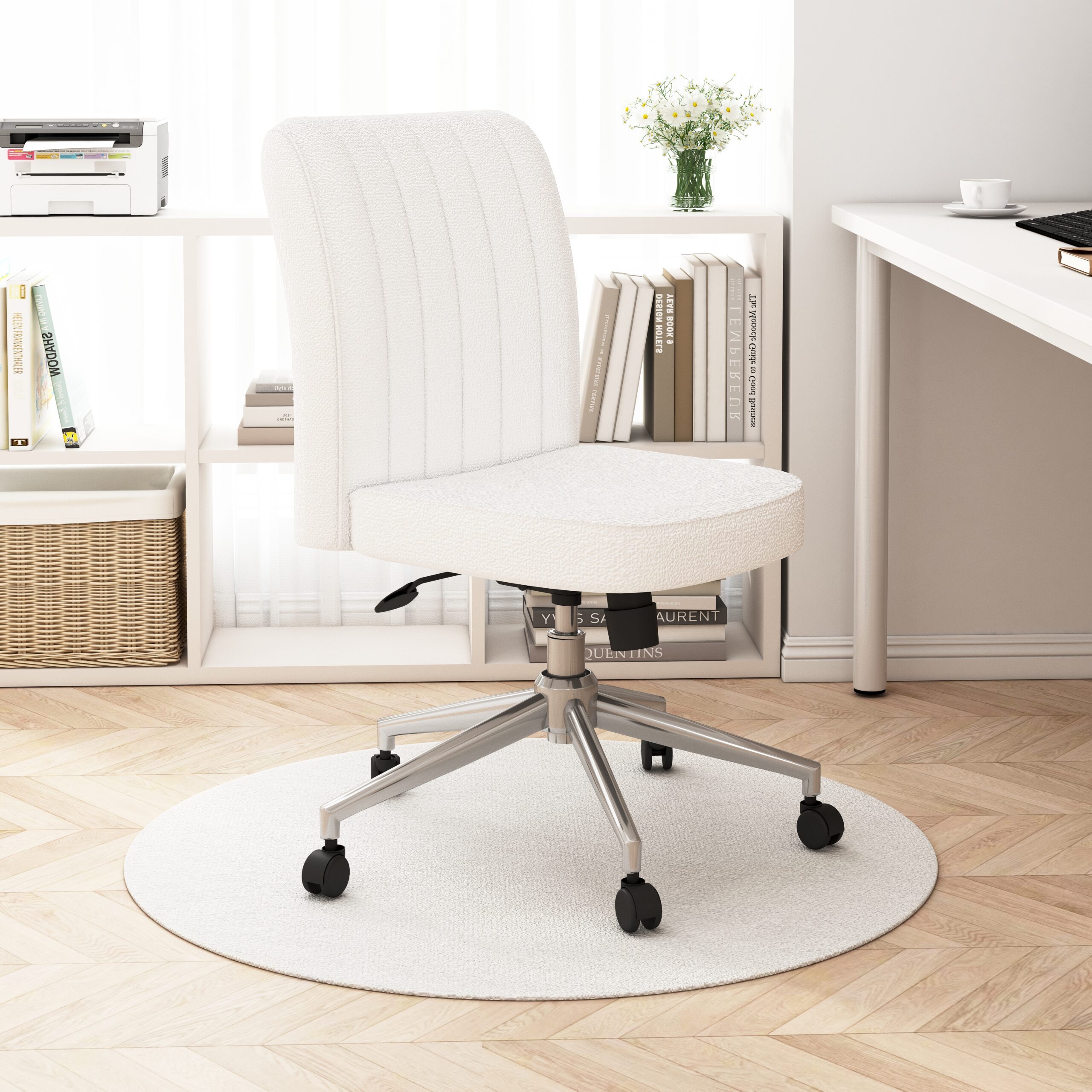 Boss Boucle Task Chair, Cream - Image 7