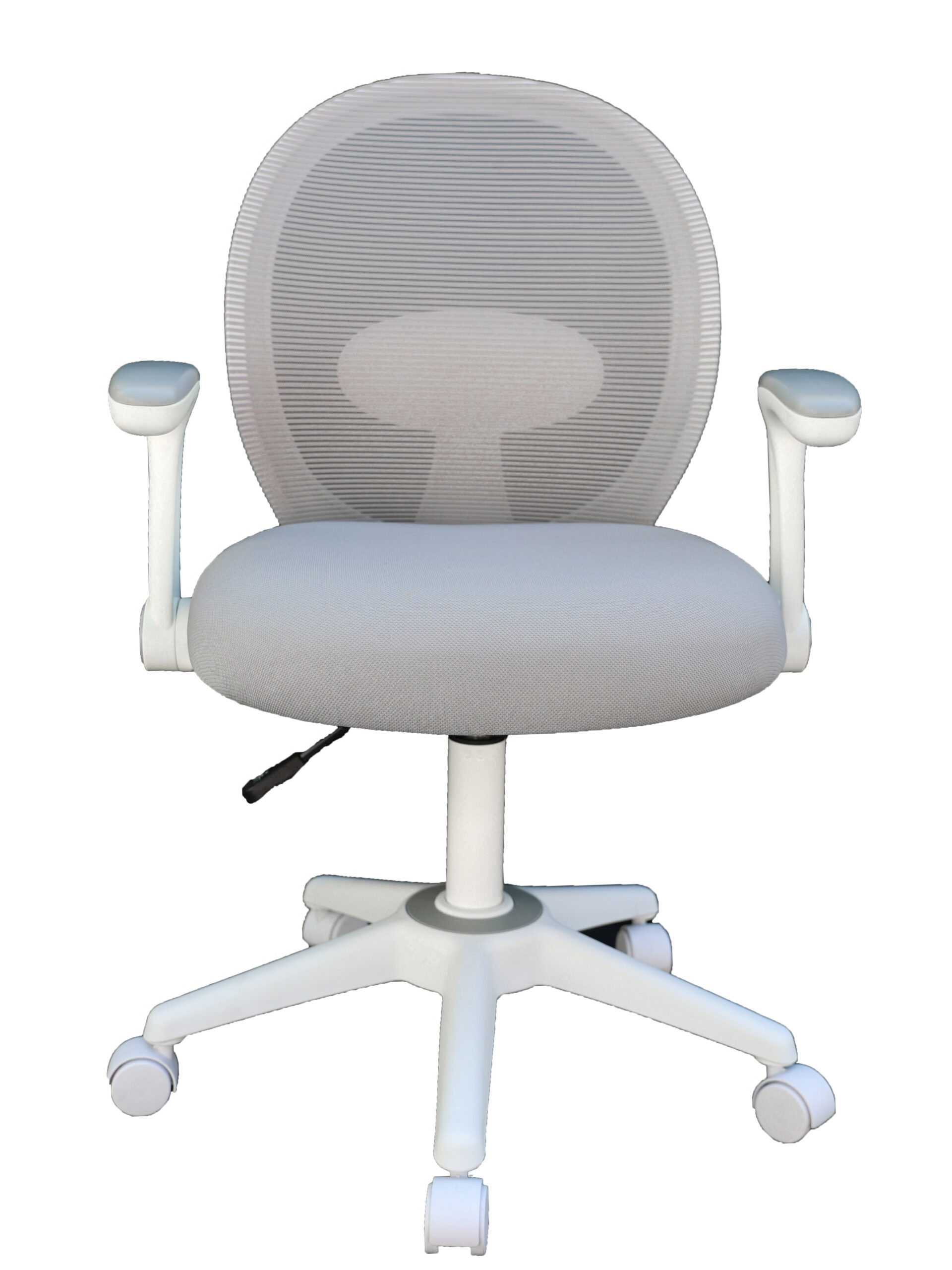 Boss Grey Mesh, Flip Arm, Task Chair, White Frame - Image 5
