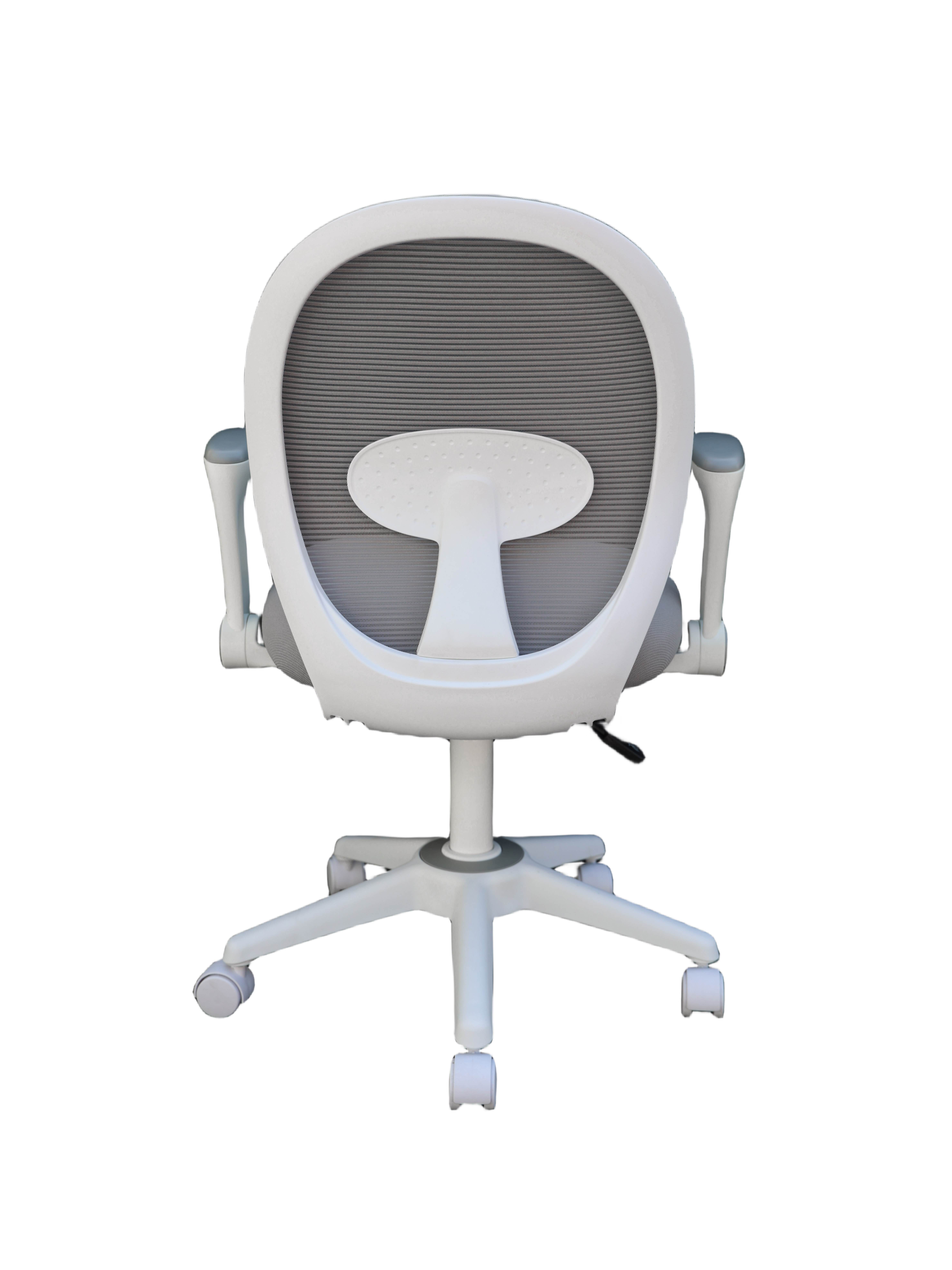 Boss Grey Mesh, Flip Arm, Task Chair, White Frame - Image 4