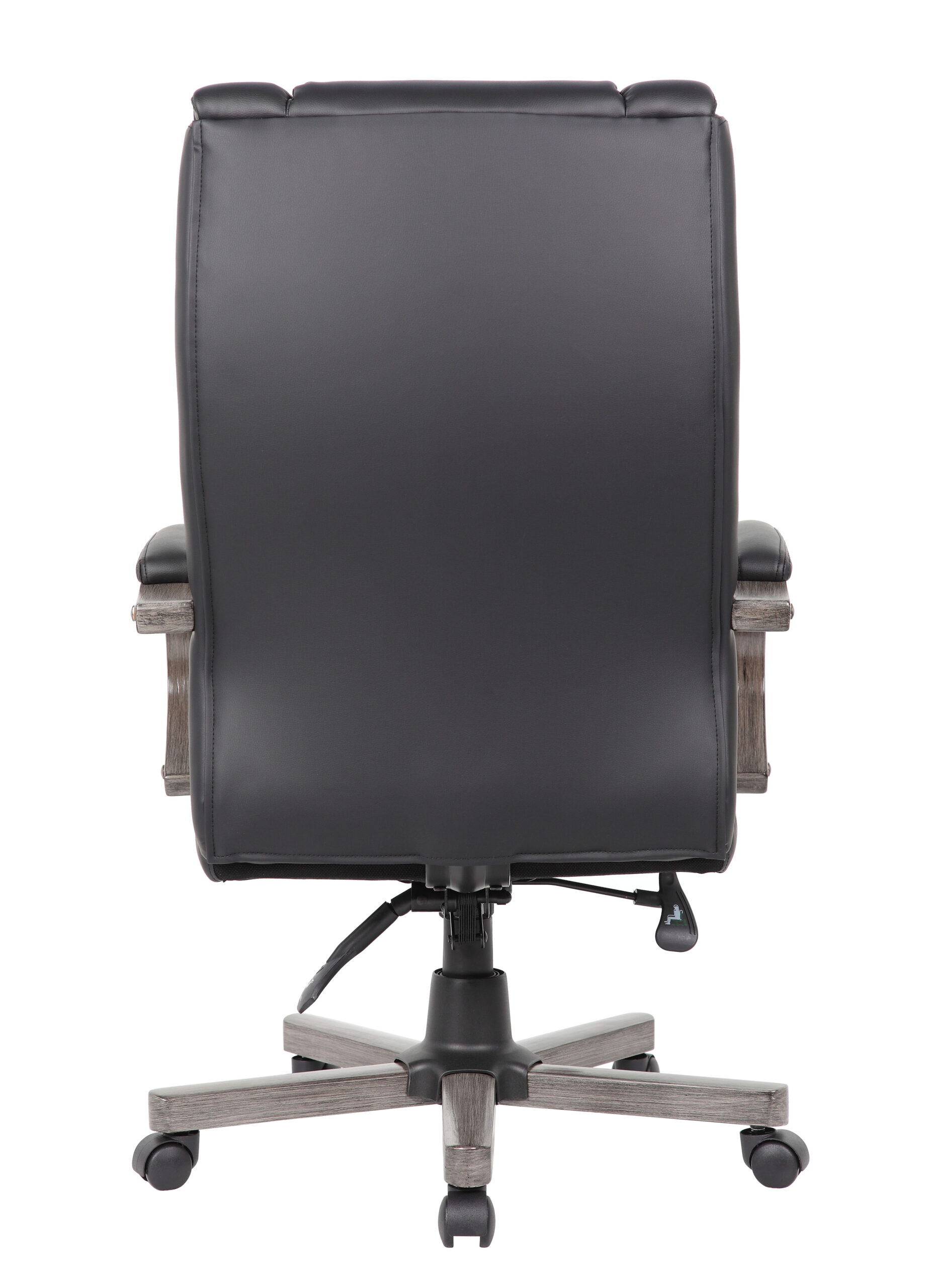 Boss High Back Executive Wood Finished Chairs, Grey - Image 3