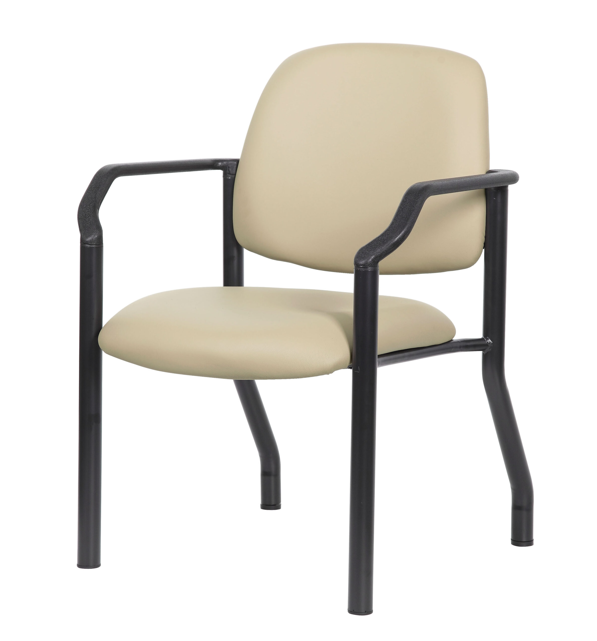 Boss Chair Mid Back Guest Chair, 300 lb capacity, Antimicrobial Vinyl, Beige - Image 9