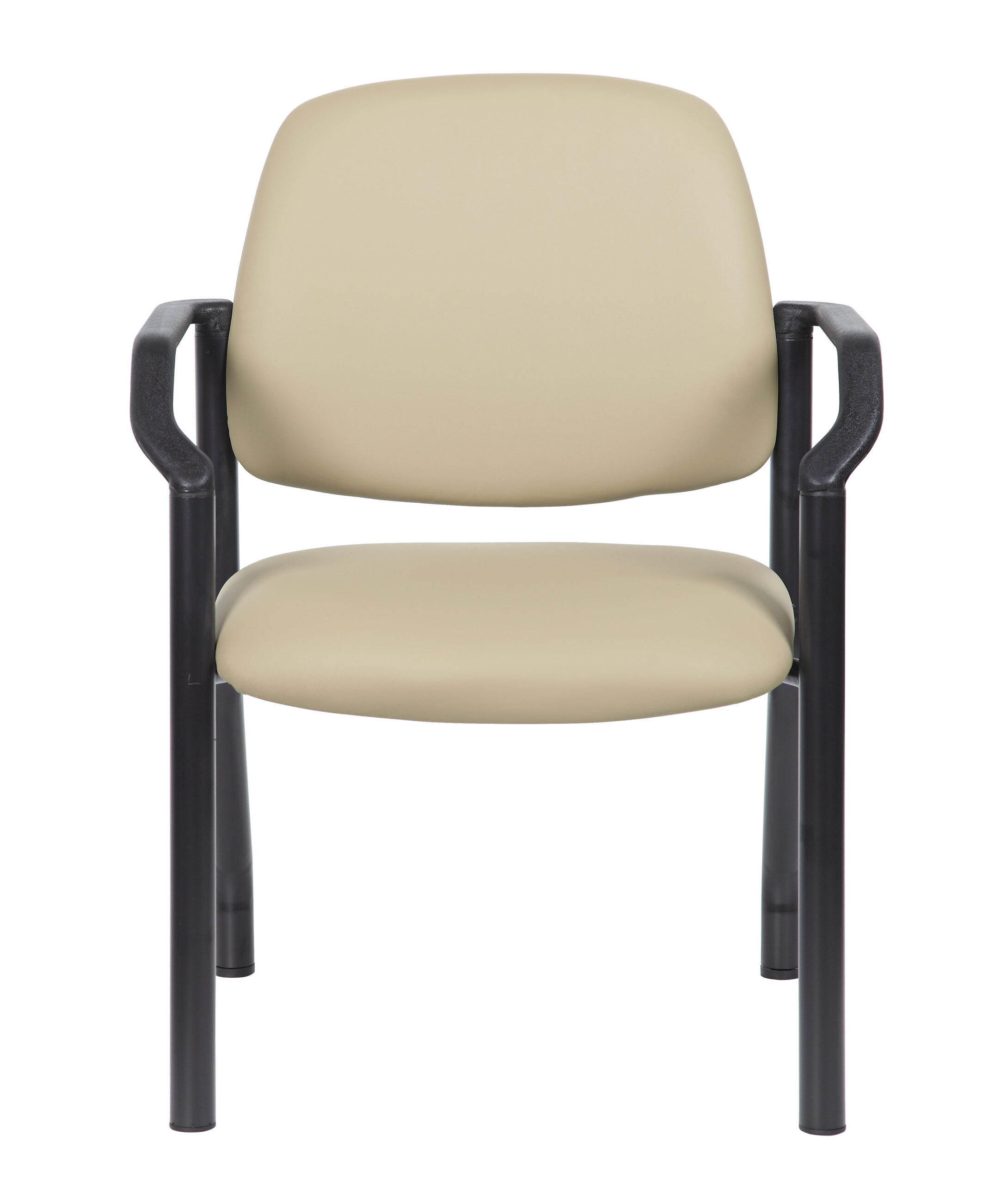 Boss Chair Mid Back Guest Chair, 300 lb capacity, Antimicrobial Vinyl, Beige - Image 5