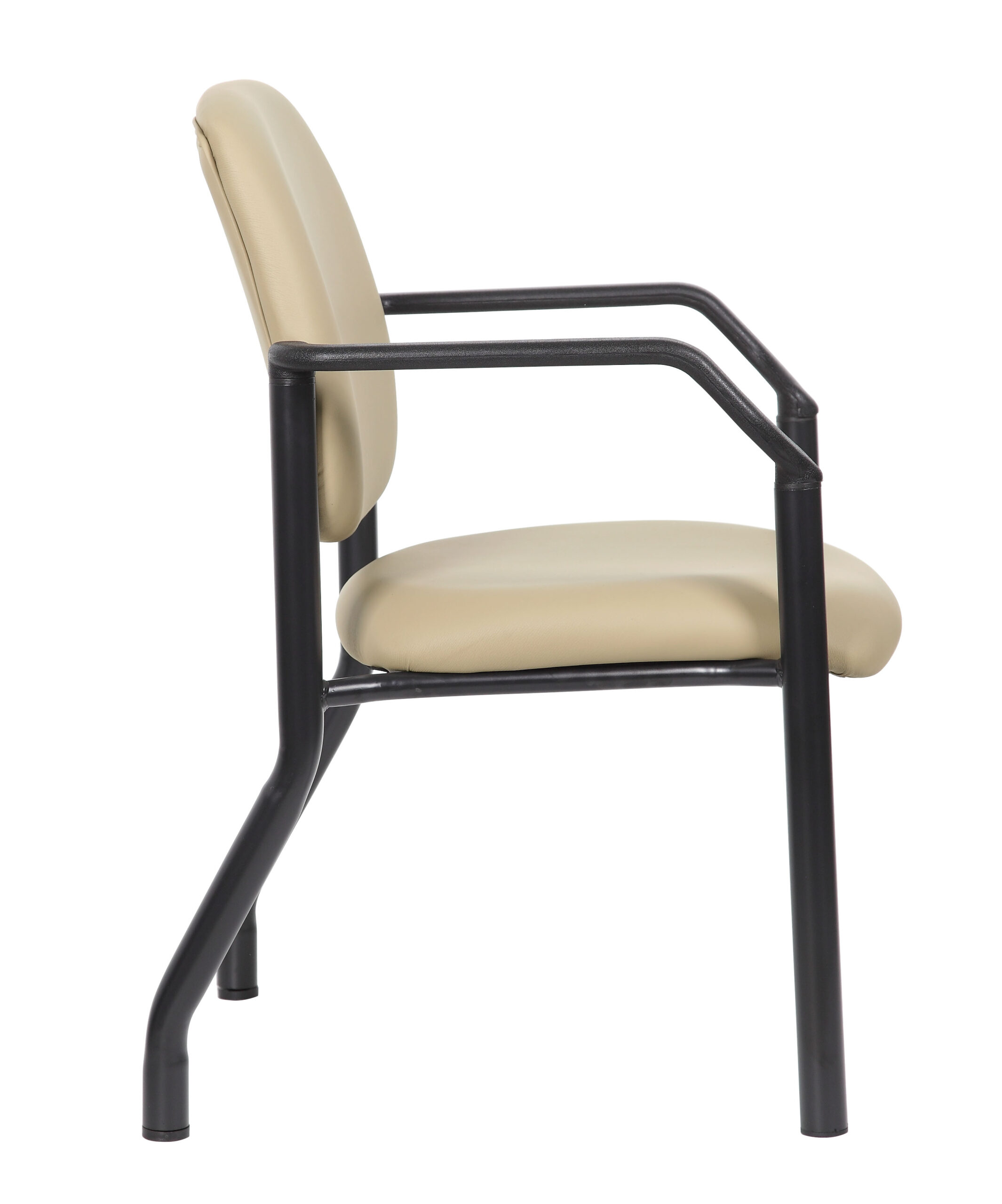 Boss Chair Mid Back Guest Chair, 300 lb capacity, Antimicrobial Vinyl, Beige - Image 6