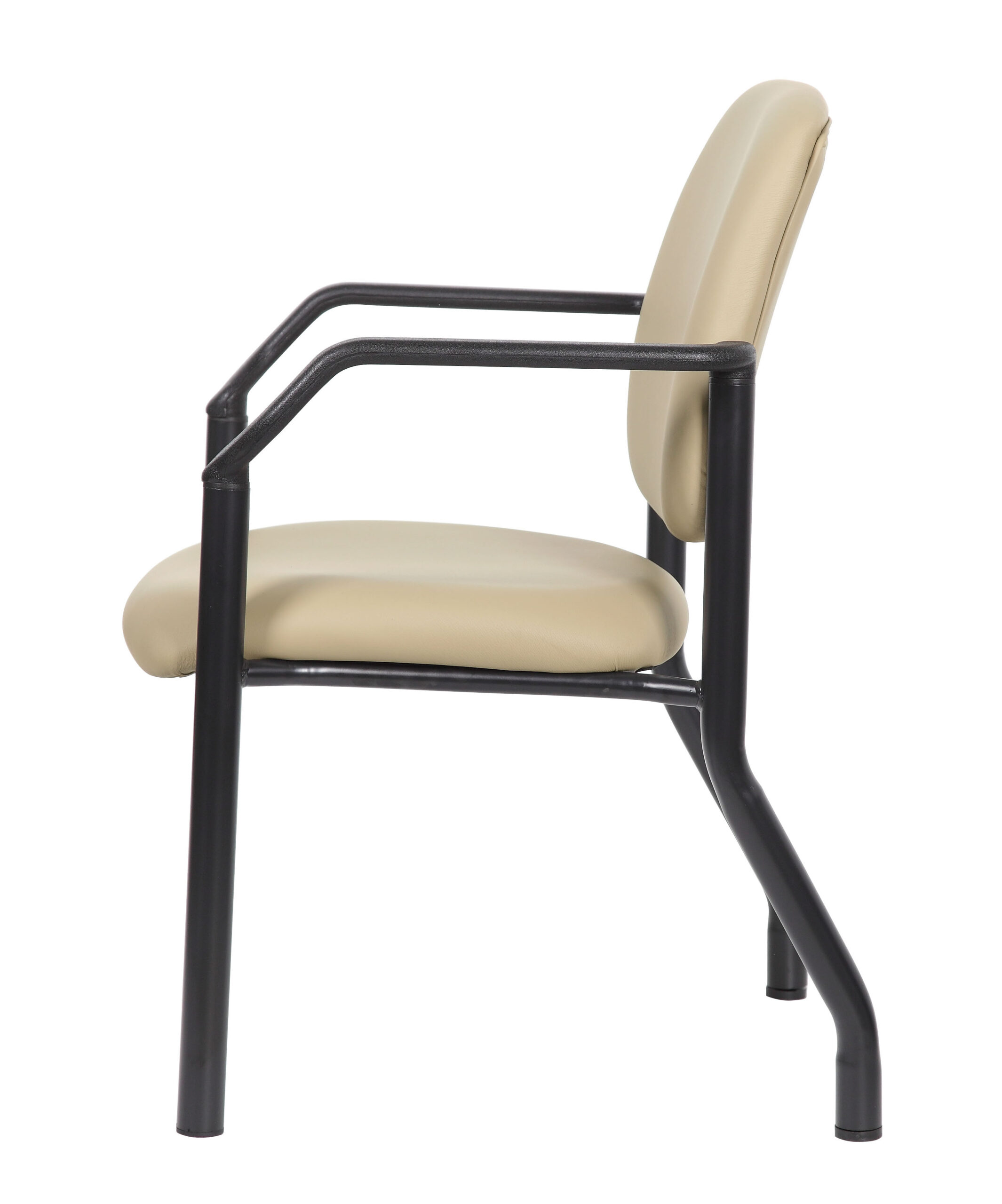 Boss Chair Mid Back Guest Chair, 300 lb capacity, Antimicrobial Vinyl, Beige - Image 8