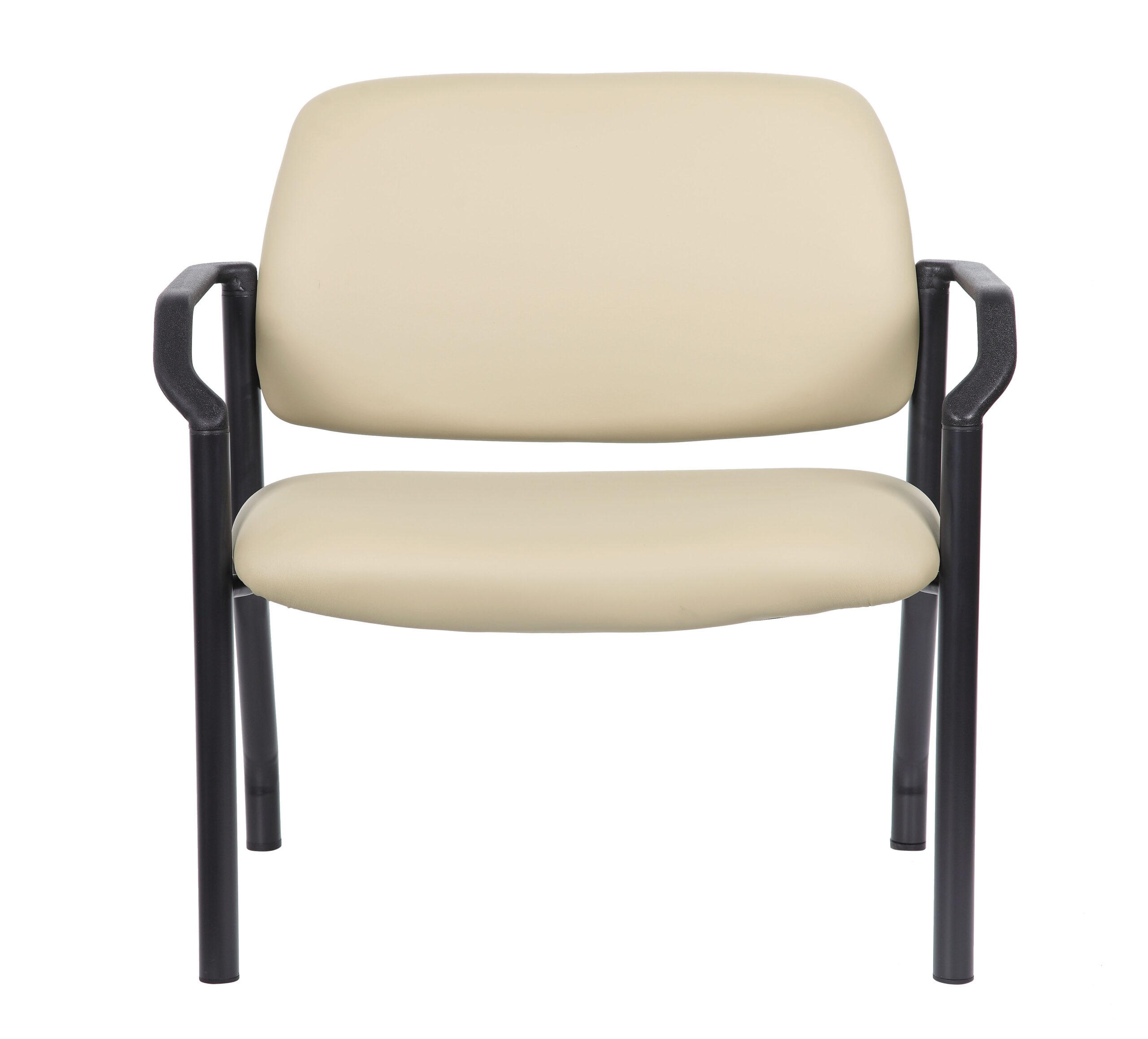 Boss Chair Mid Back Guest Chair, 500 lb capacity, Antimicrobial Vinyl, Beige - Image 6