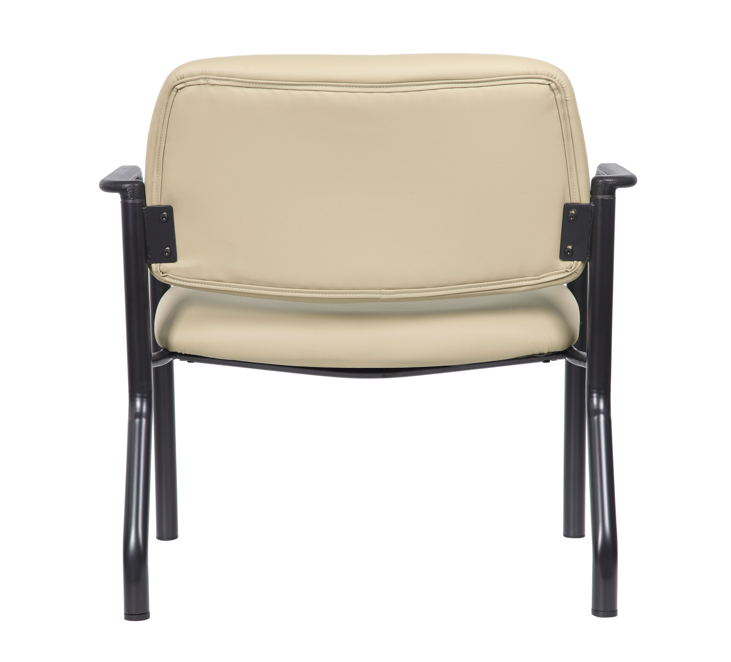 Boss Chair Mid Back Guest Chair, 500 lb capacity, Antimicrobial Vinyl, Beige - Image 8