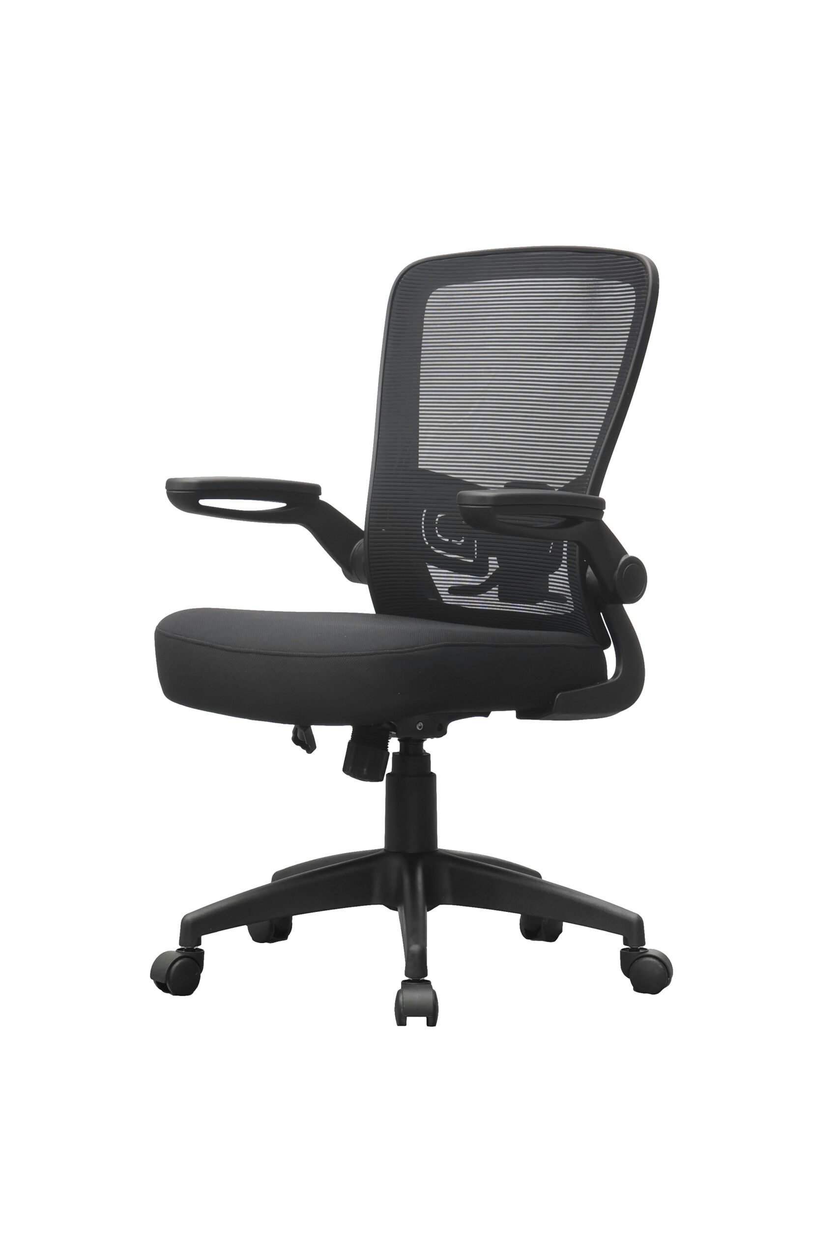 Boss Black Mesh, Flip Arm, Task Chair, Black Frame - Image 3