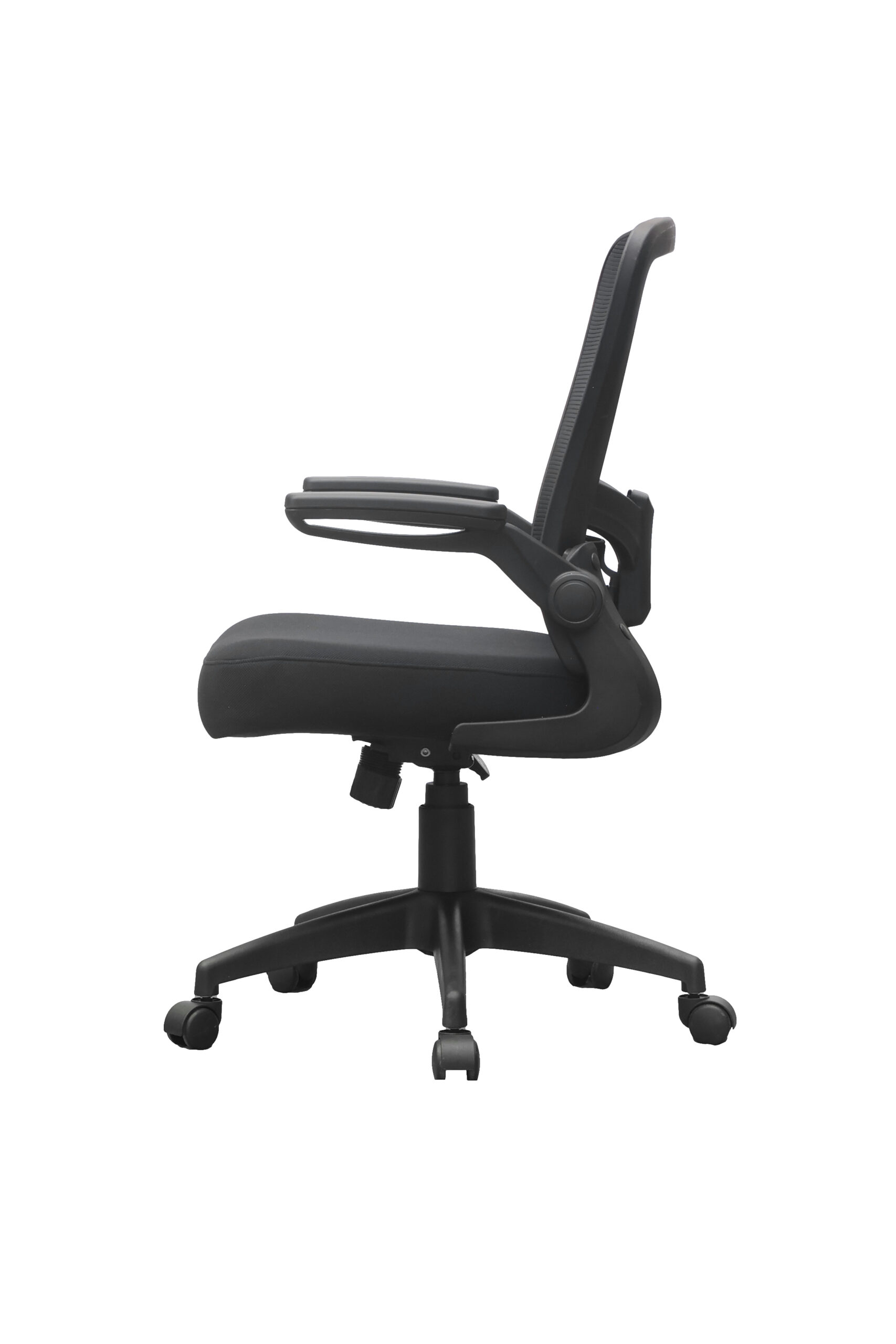 Boss Black Mesh, Flip Arm, Task Chair, Black Frame - Image 4