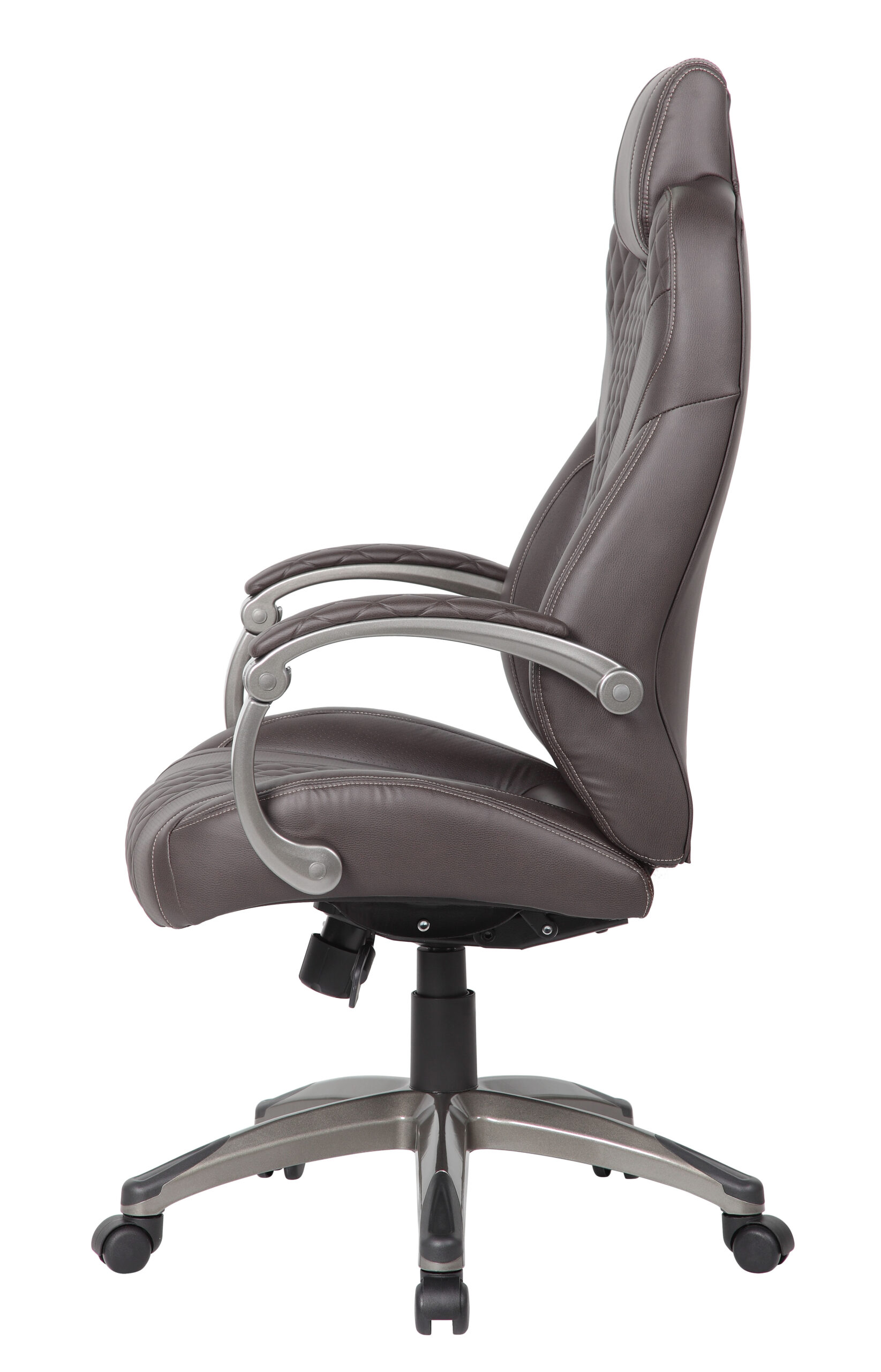 Boss Bentley Hinged Arm Executive Chair With Synchro-Tilt, Brown - Image 4