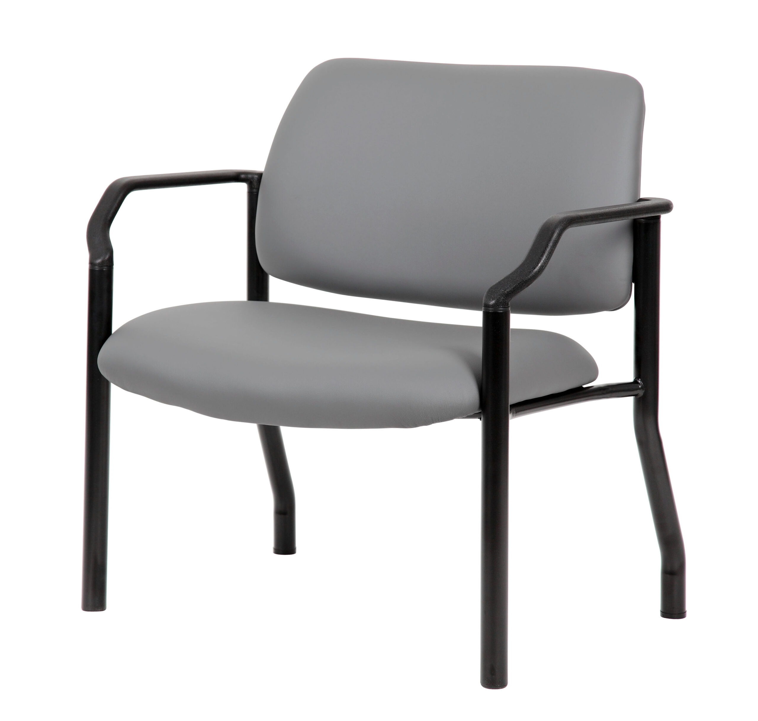 Boss Chair Mid Back Guest Chair, 500 lb capacity, Antimicrobial Vinyl - Image 2
