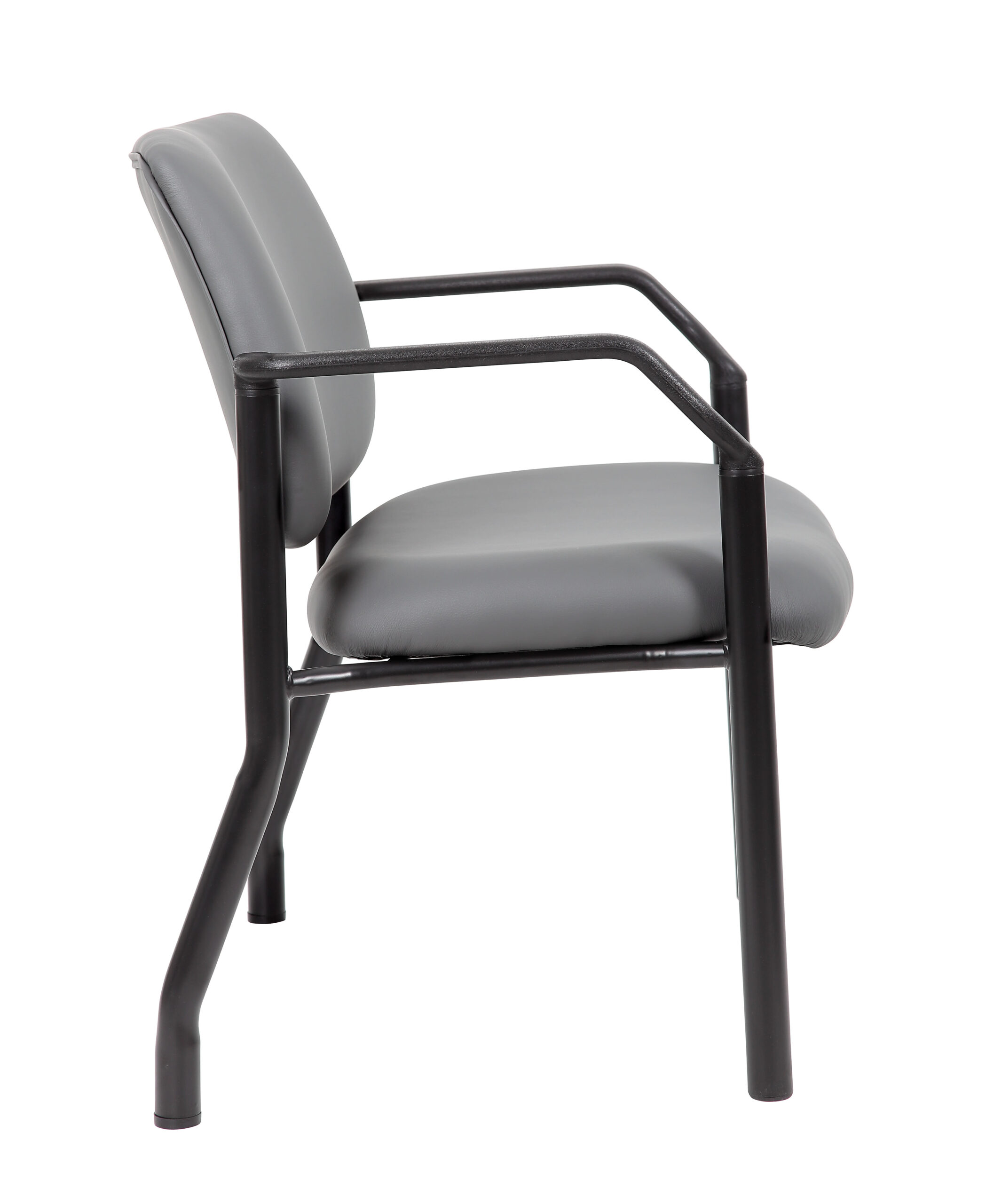 Boss Chair Mid Back Guest Chair, 500 lb capacity, Antimicrobial Vinyl - Image 4