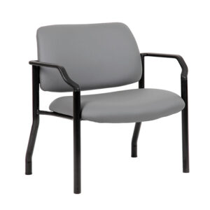 Boss Chair Mid Back Guest Chair, 500 lb capacity, Antimicrobial Vinyl