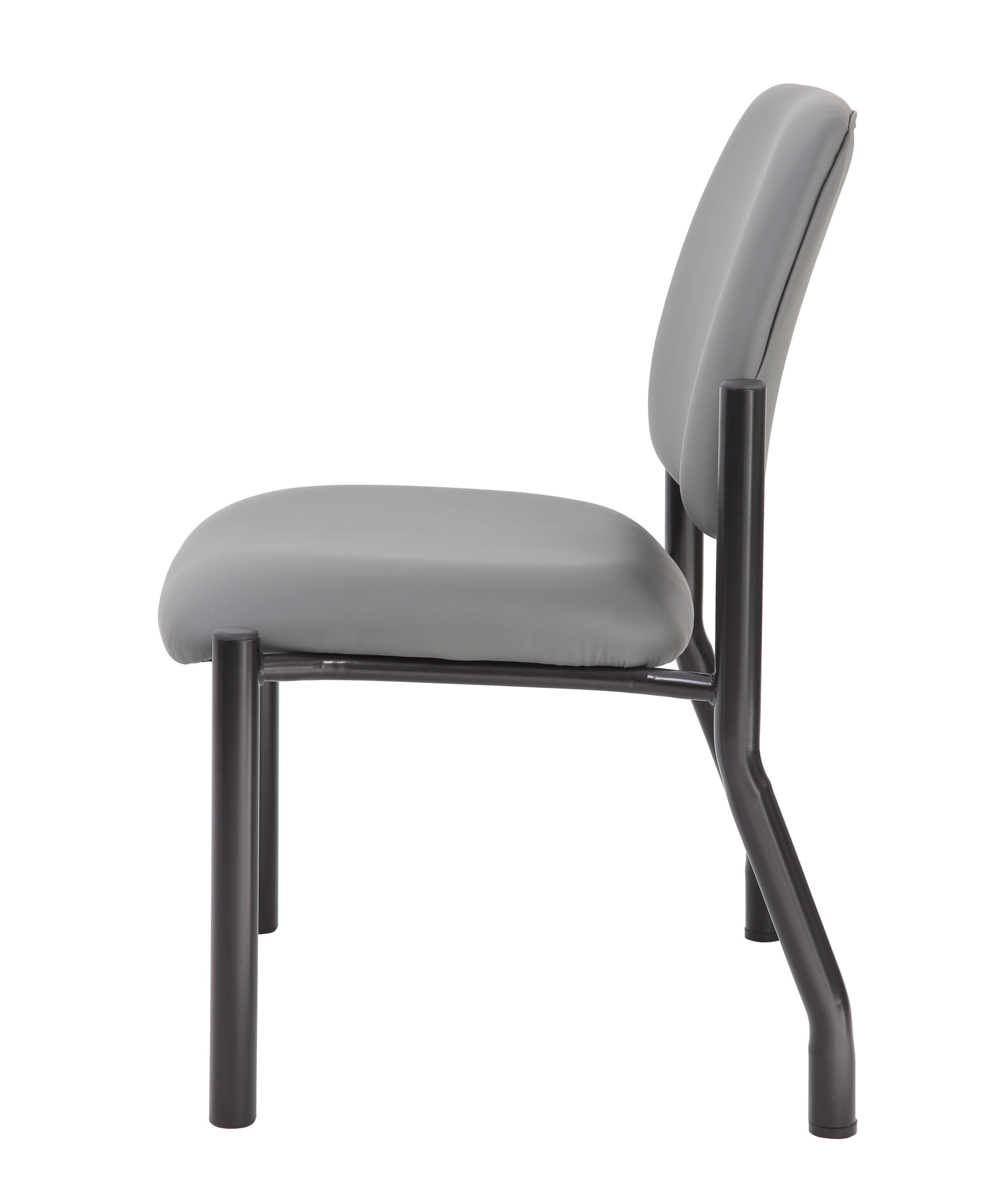 Boss Chair Mid Back Armless Guest Chair, 400 lb capacity, Antimicrobial Vinyl - Image 6