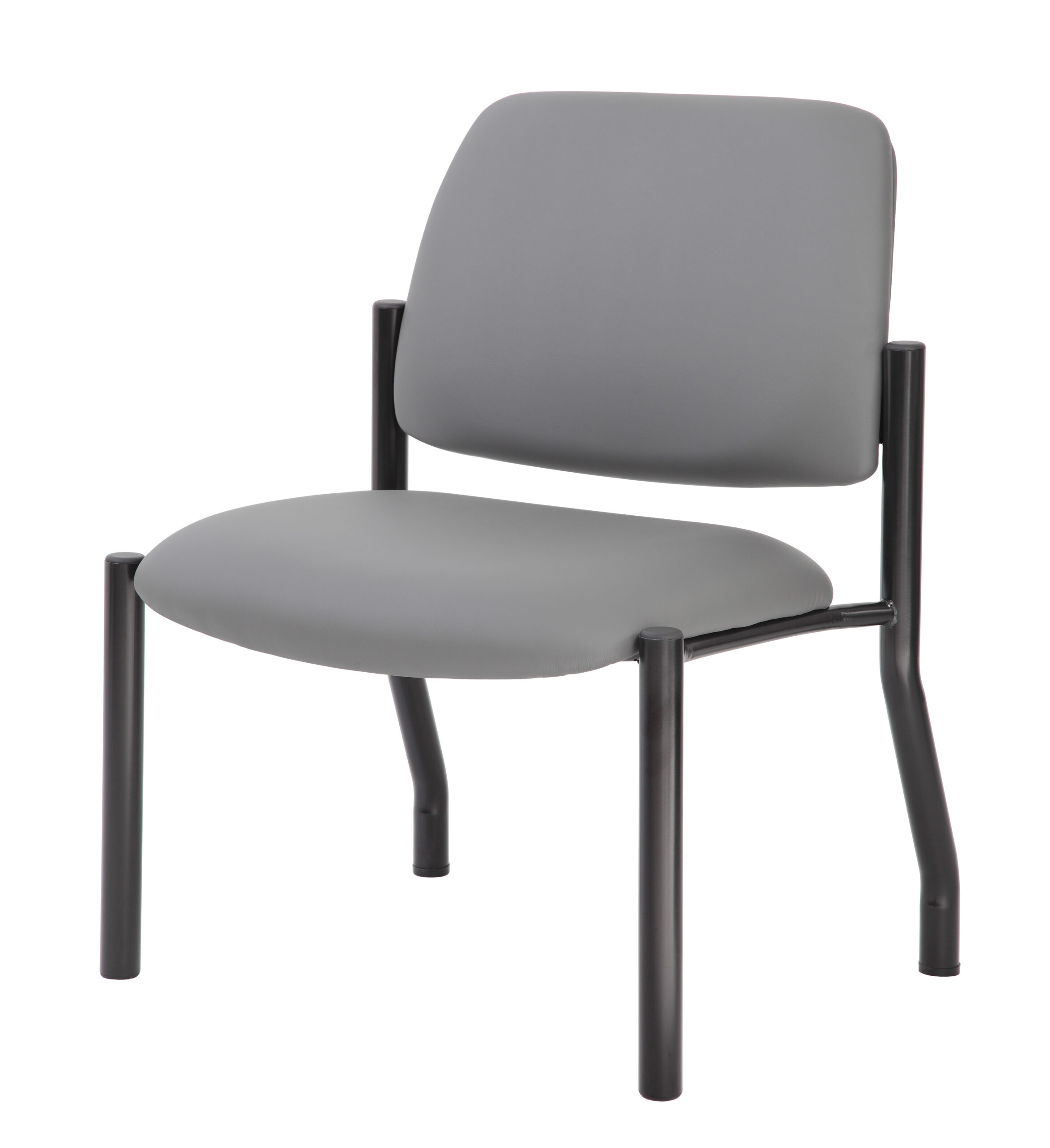 Boss Chair Mid Back Armless Guest Chair, 400 lb capacity, Antimicrobial Vinyl - Image 8
