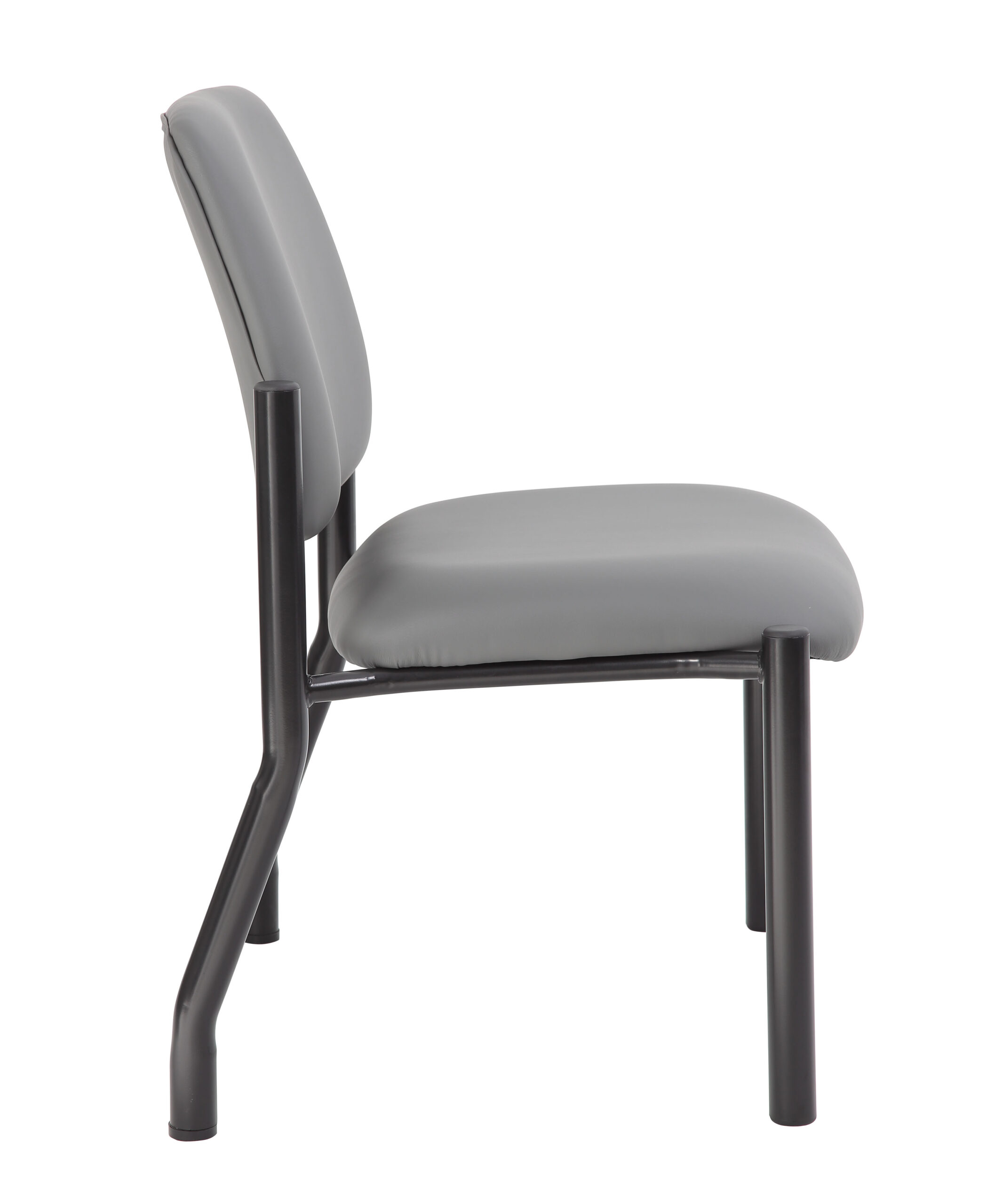 Boss Chair Mid Back Armless Guest Chair, 400 lb capacity, Antimicrobial Vinyl - Image 4