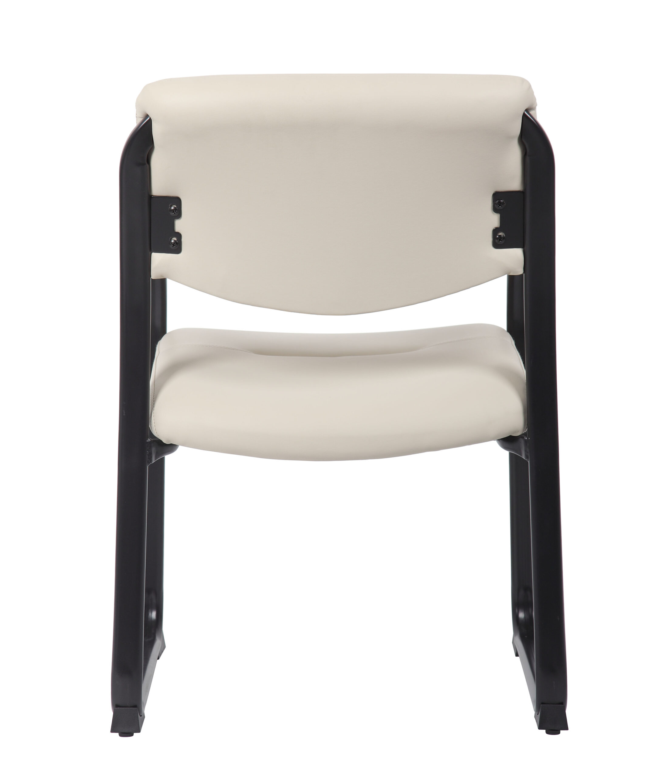 Boss Leather Sled Base Side Chair, Beige - Image 6