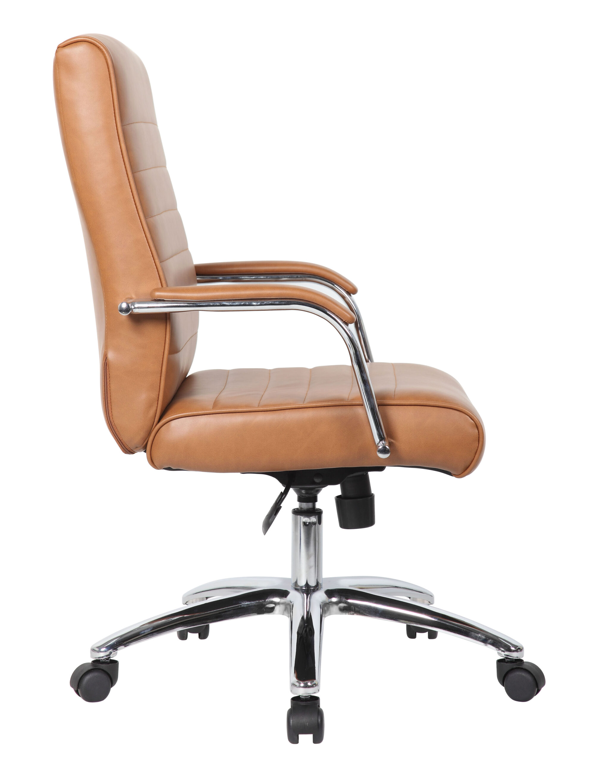 Boss Modern Executive Conference Chair-Ribbed, Caramel - Image 4