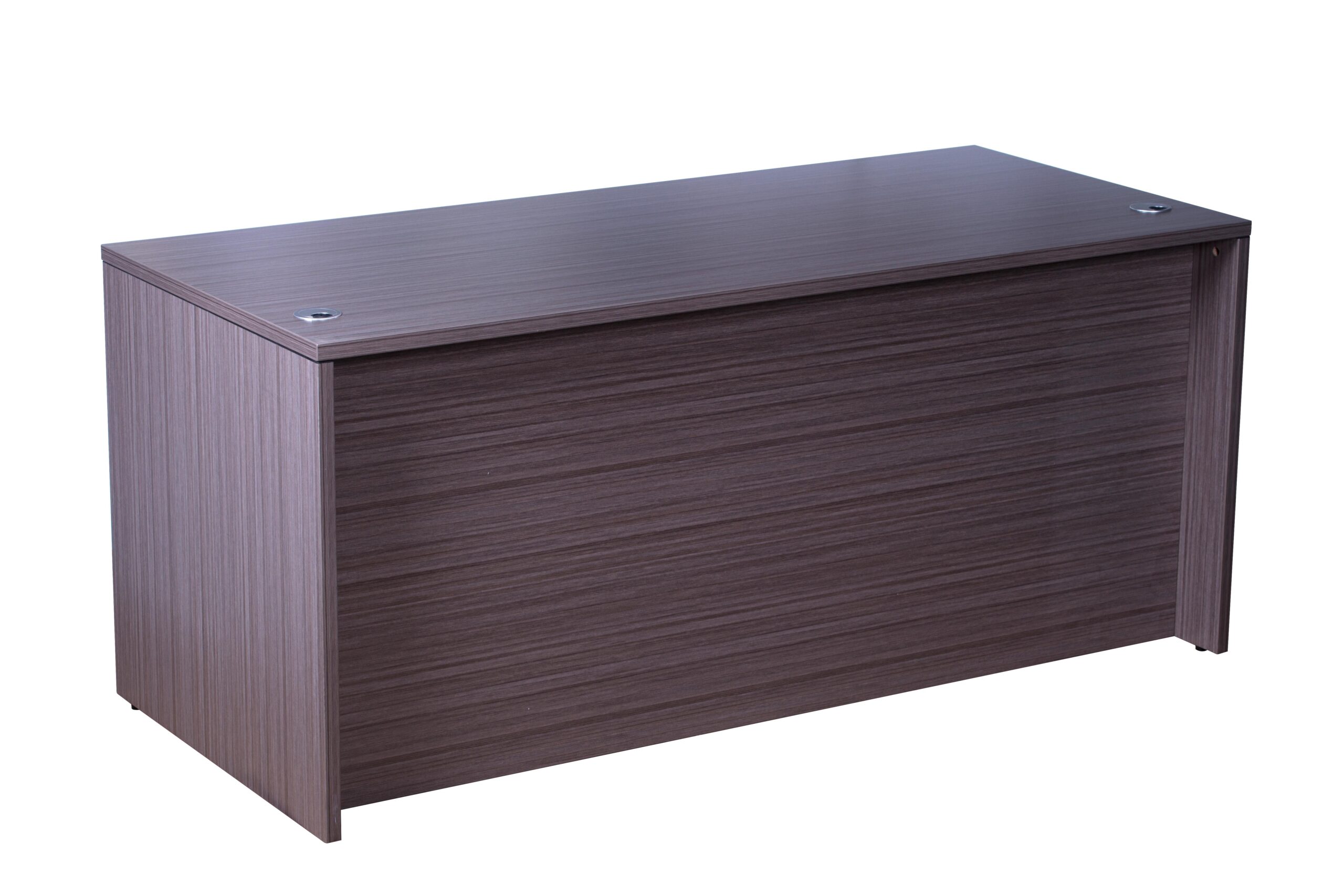 Boss 60" x 30" Desk w/ Box/Box/File Pedestal, Driftwood - Image 2