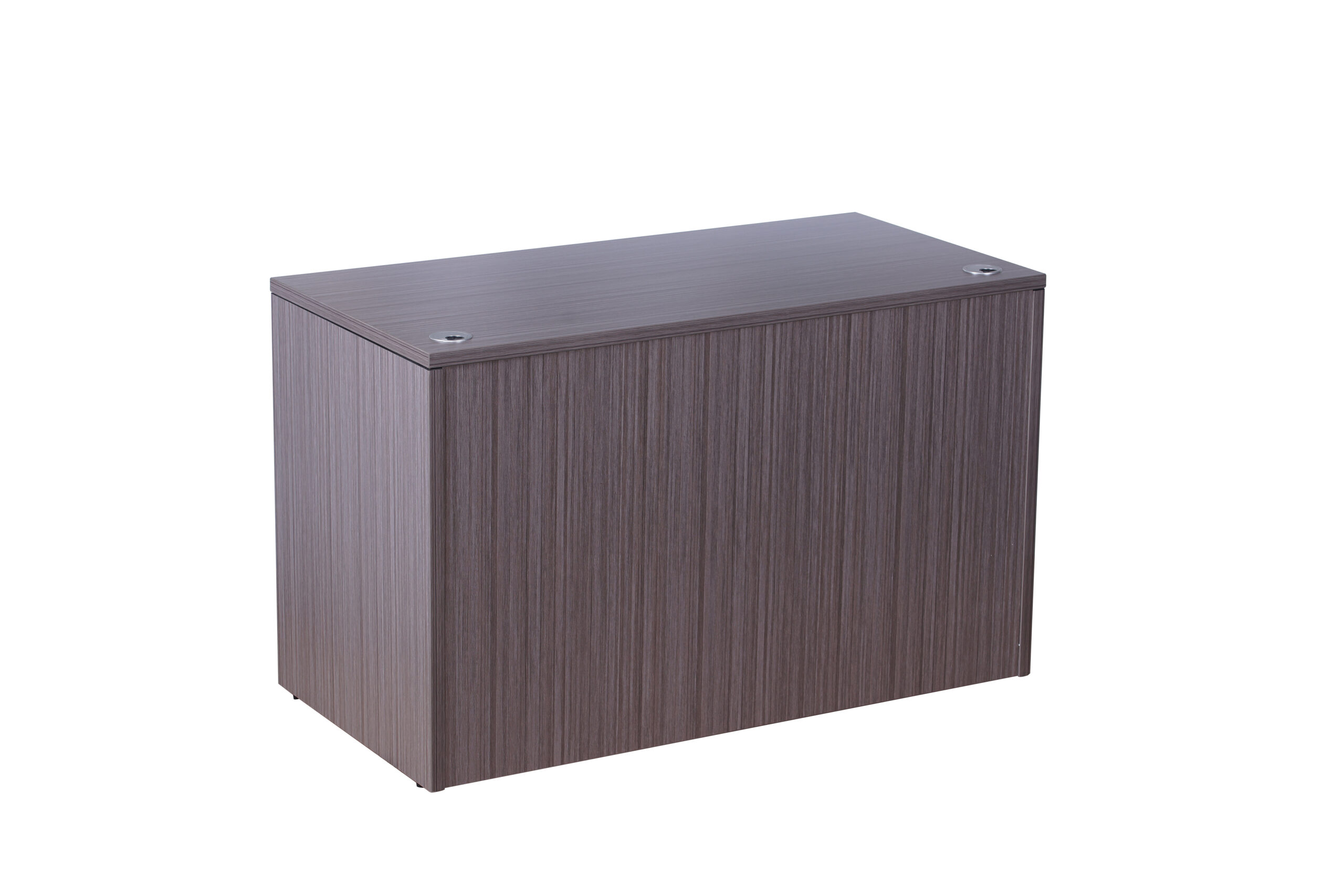 Boss 48" x 24" Desk w/ Box/Box/File Pedestal, Driftwood - Image 3