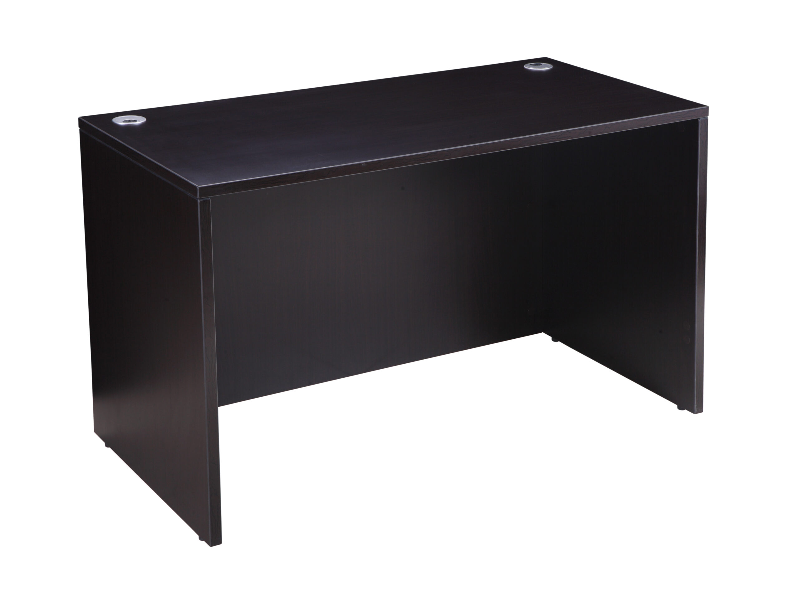 Boss 48" x 24" Desk w/ Box/Box/File Pedestal, Mocha - Image 3