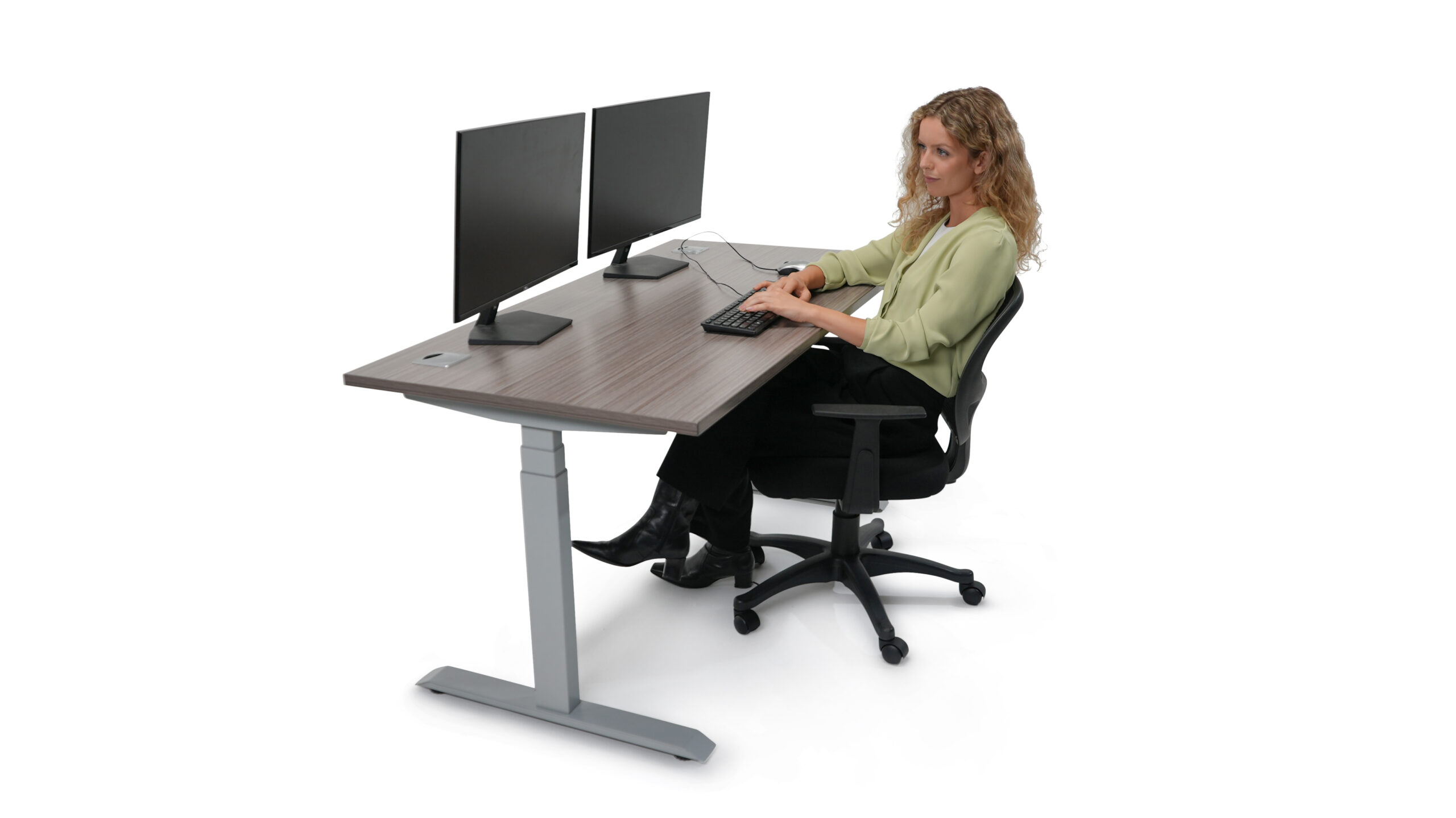 Boss S603 Motorized Standing Desk Base – Silver | Electric Height Adjustable Desk Frame (Tops sold separately) - Image 7