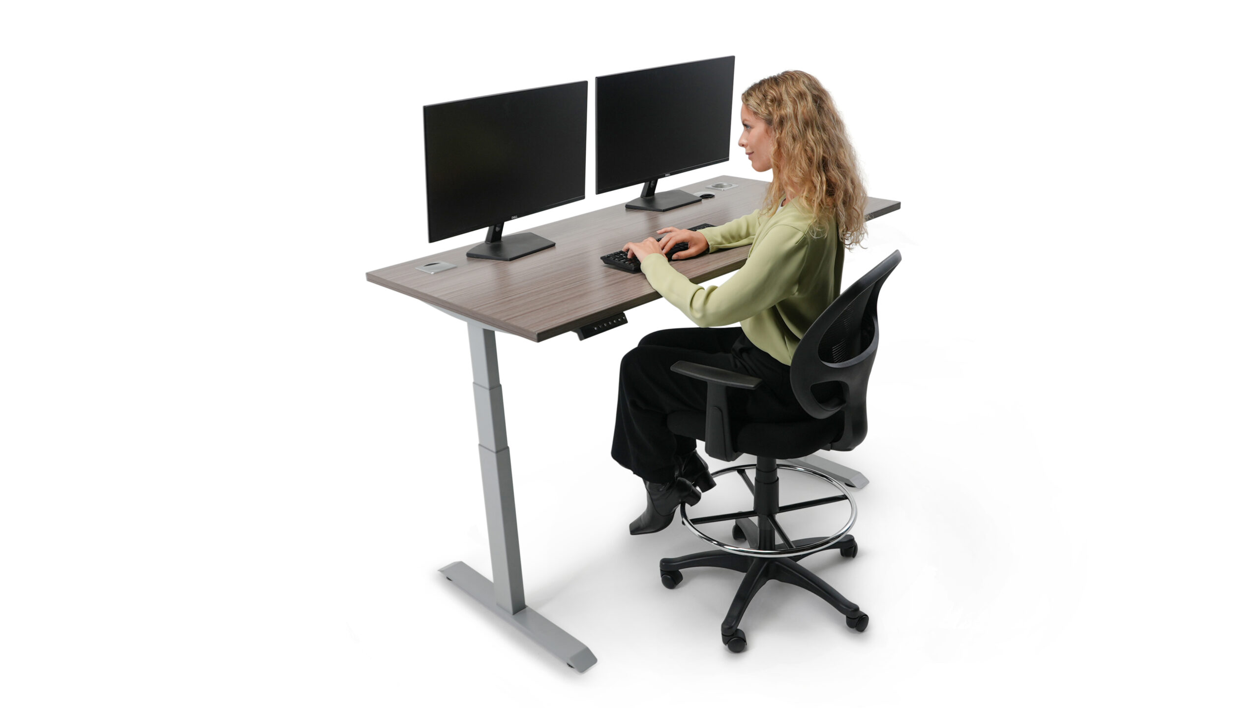 Boss S603 Motorized Standing Desk Base – Silver | Electric Height Adjustable Desk Frame (Tops sold separately) - Image 8