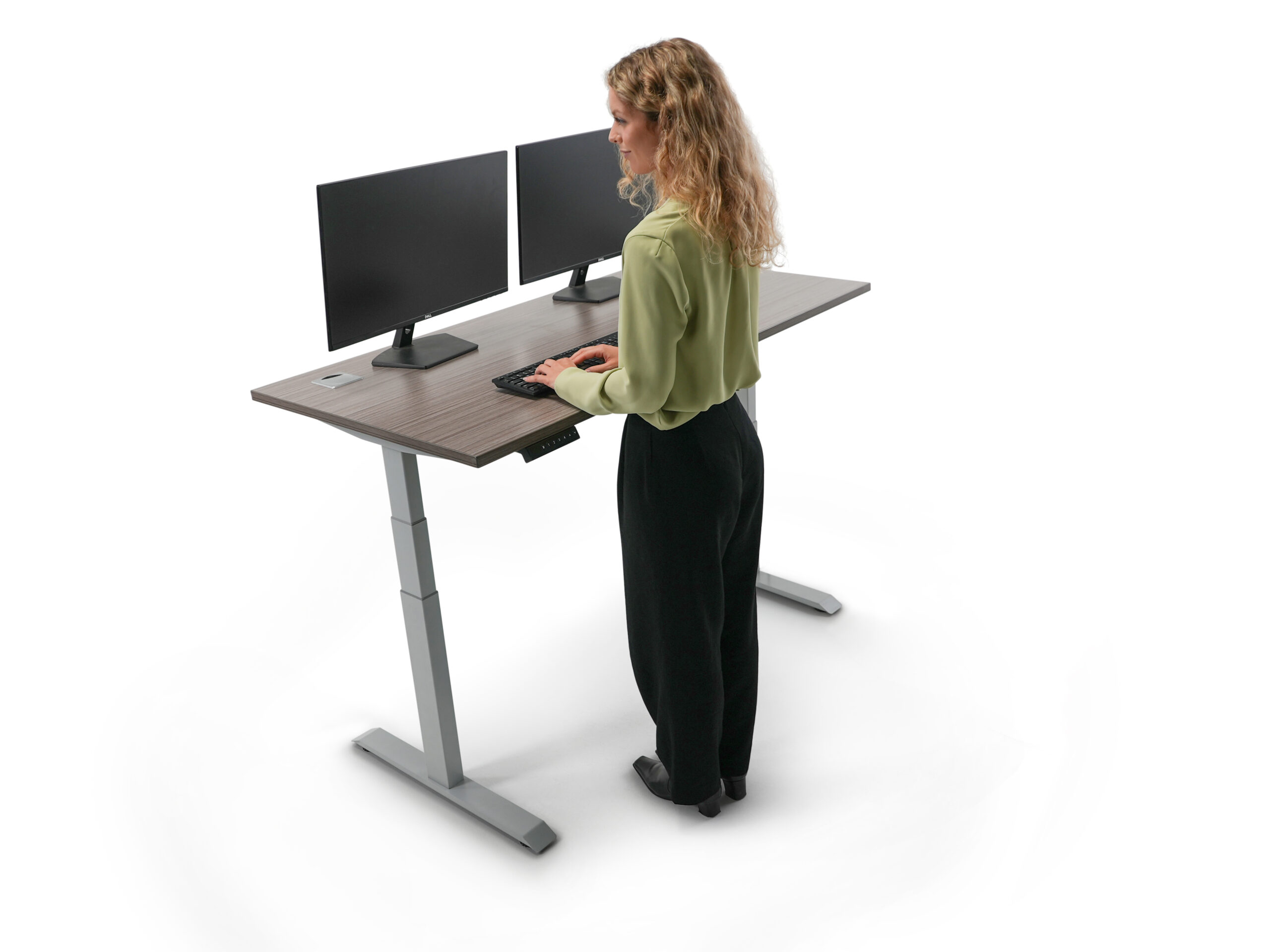 Boss S603 Motorized Standing Desk Base – Silver | Electric Height Adjustable Desk Frame (Tops sold separately) - Image 9