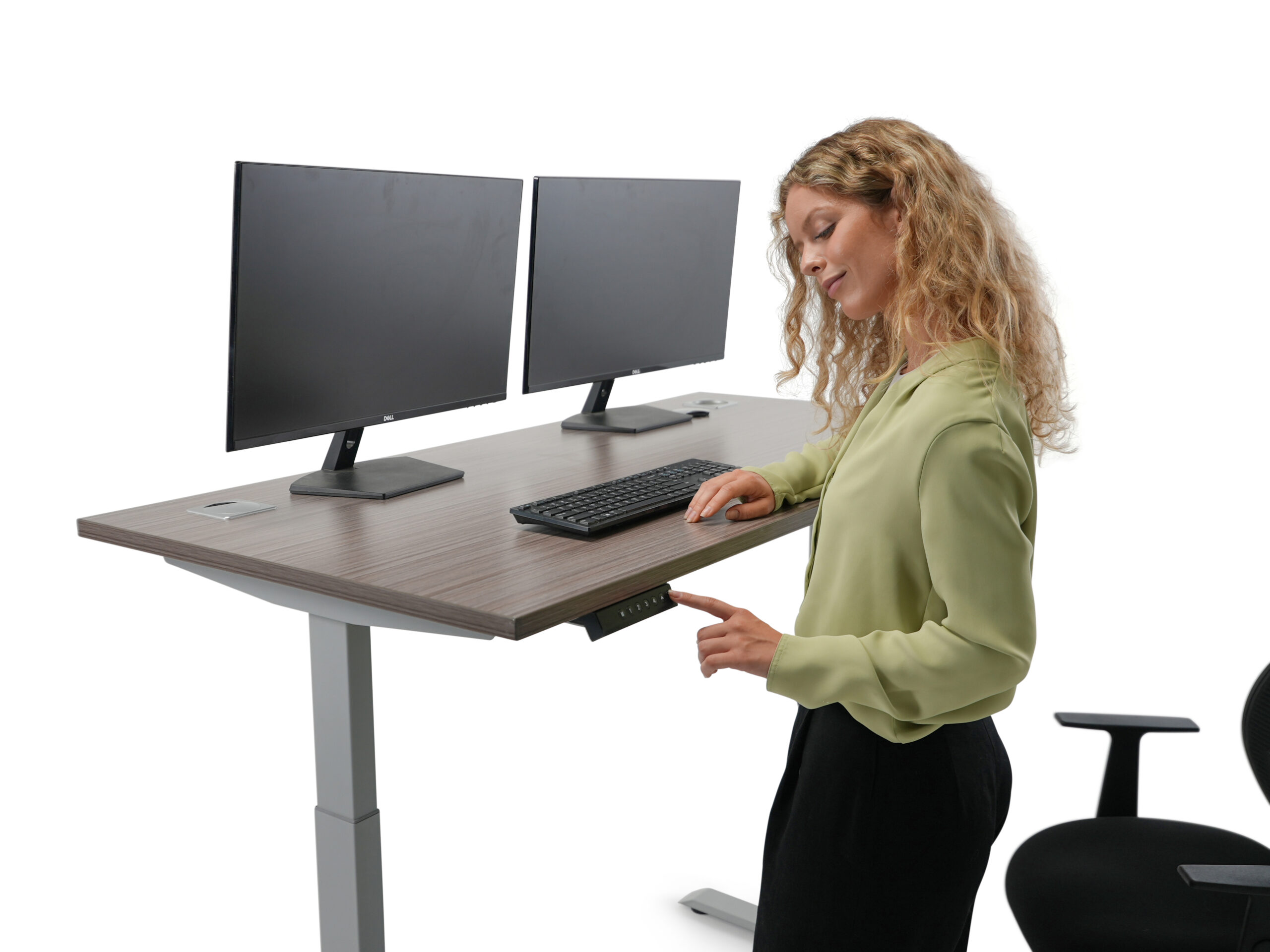 Boss S603 Motorized Standing Desk Base – Silver | Electric Height Adjustable Desk Frame (Tops sold separately) - Image 4