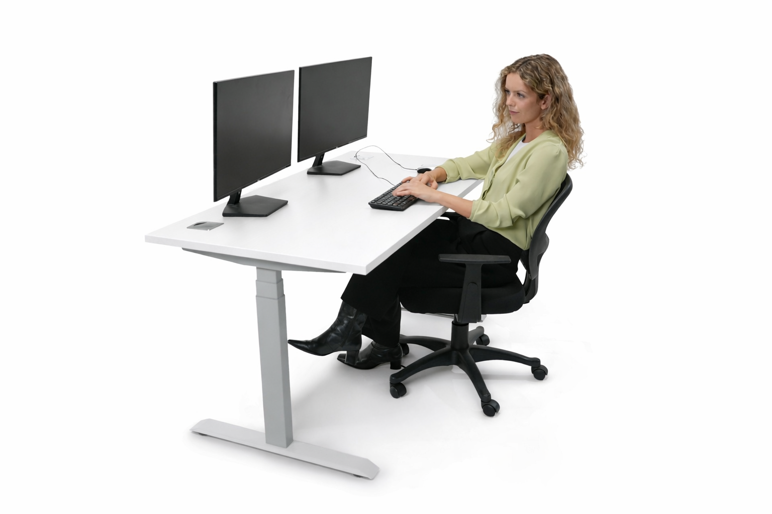 Boss S603 Motorized Standing Desk Base – Silver | Electric Height Adjustable Desk Frame (Tops sold separately) - Image 13