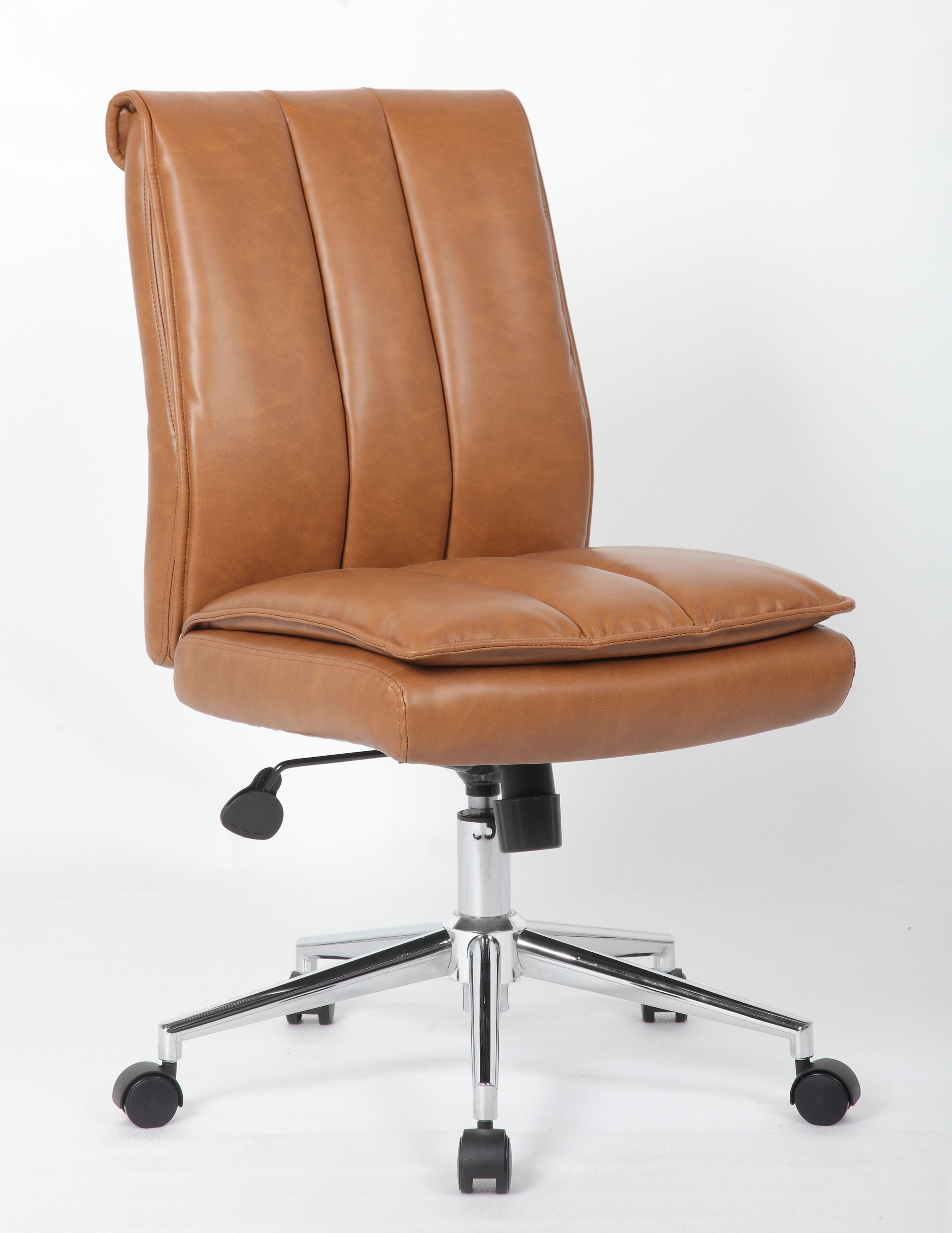 Boss, Charlotte, Pillow Top Task Chair, Armless, Caramel - Image 2