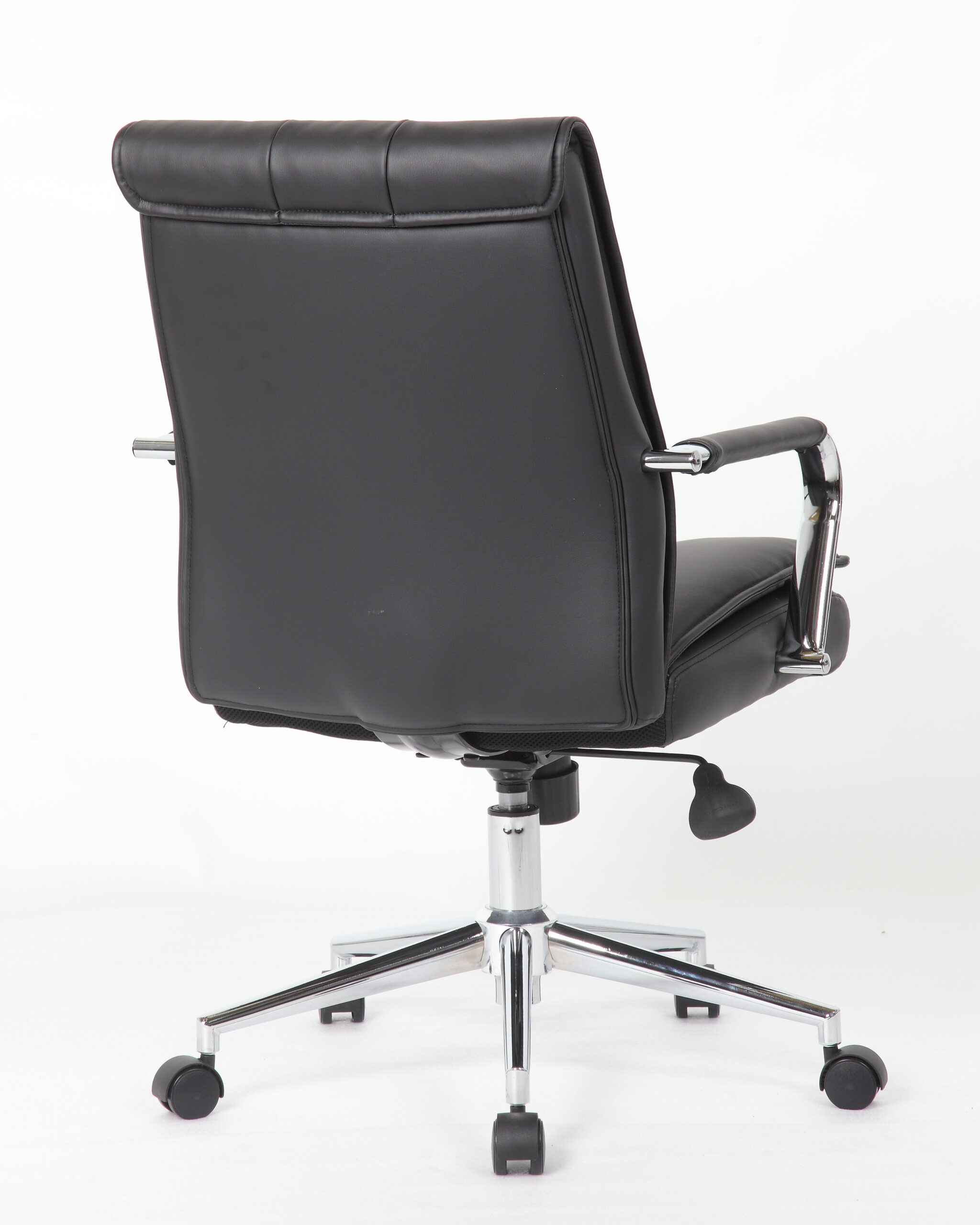 Boss, Charlotte, Pillow Top Task Chair with Fixed Chrome Arms, Black - Image 2