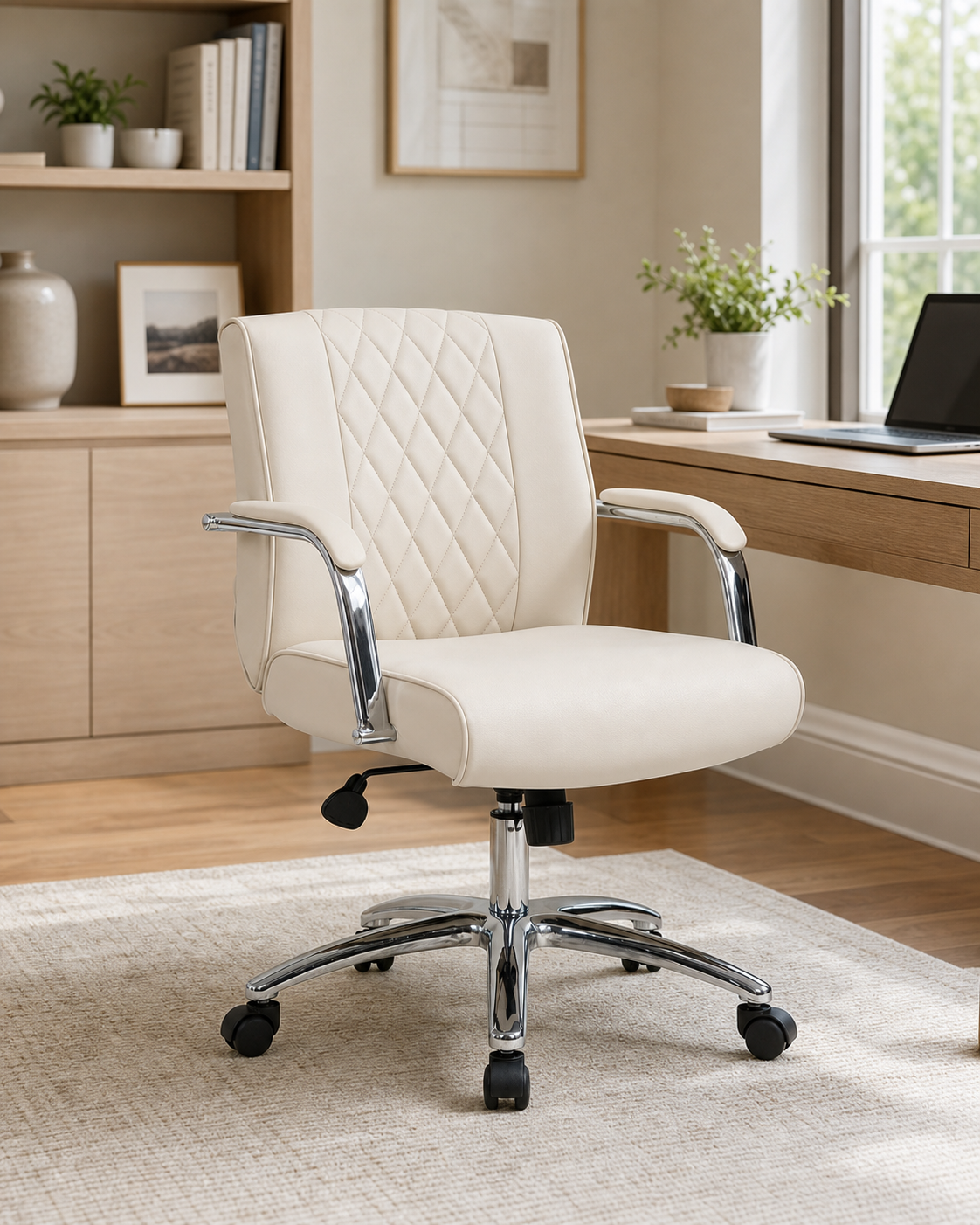 Boss Lillian Modern Task Chair, Cream - Image 8
