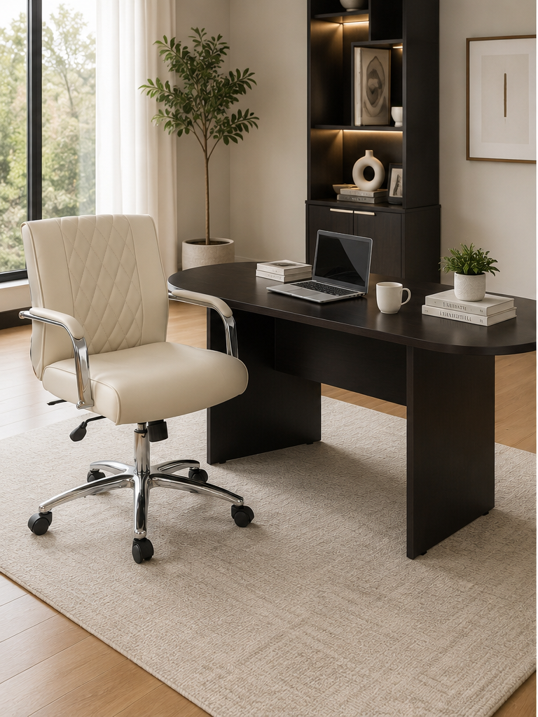 Boss Lillian Modern Task Chair, Cream - Image 9