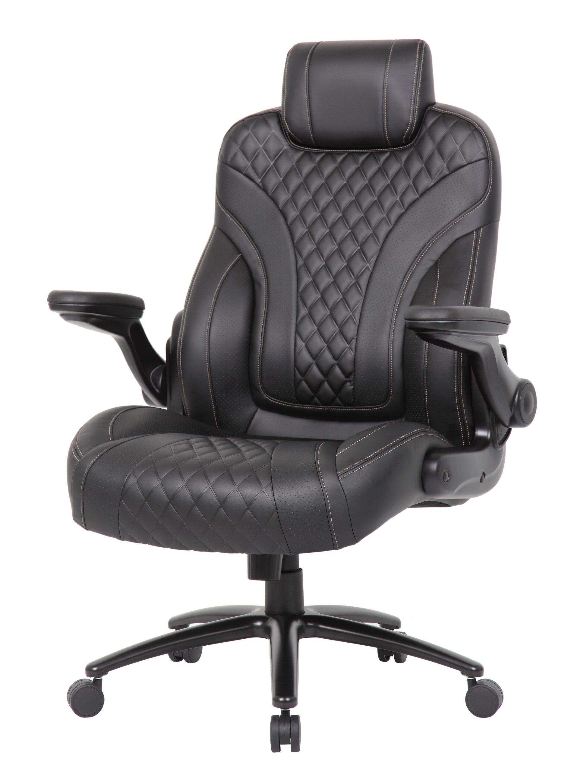 Boss Big Bentley Hinged Arm Executive Chair With Synchro-Tilt, 400 lb, Black - Image 2