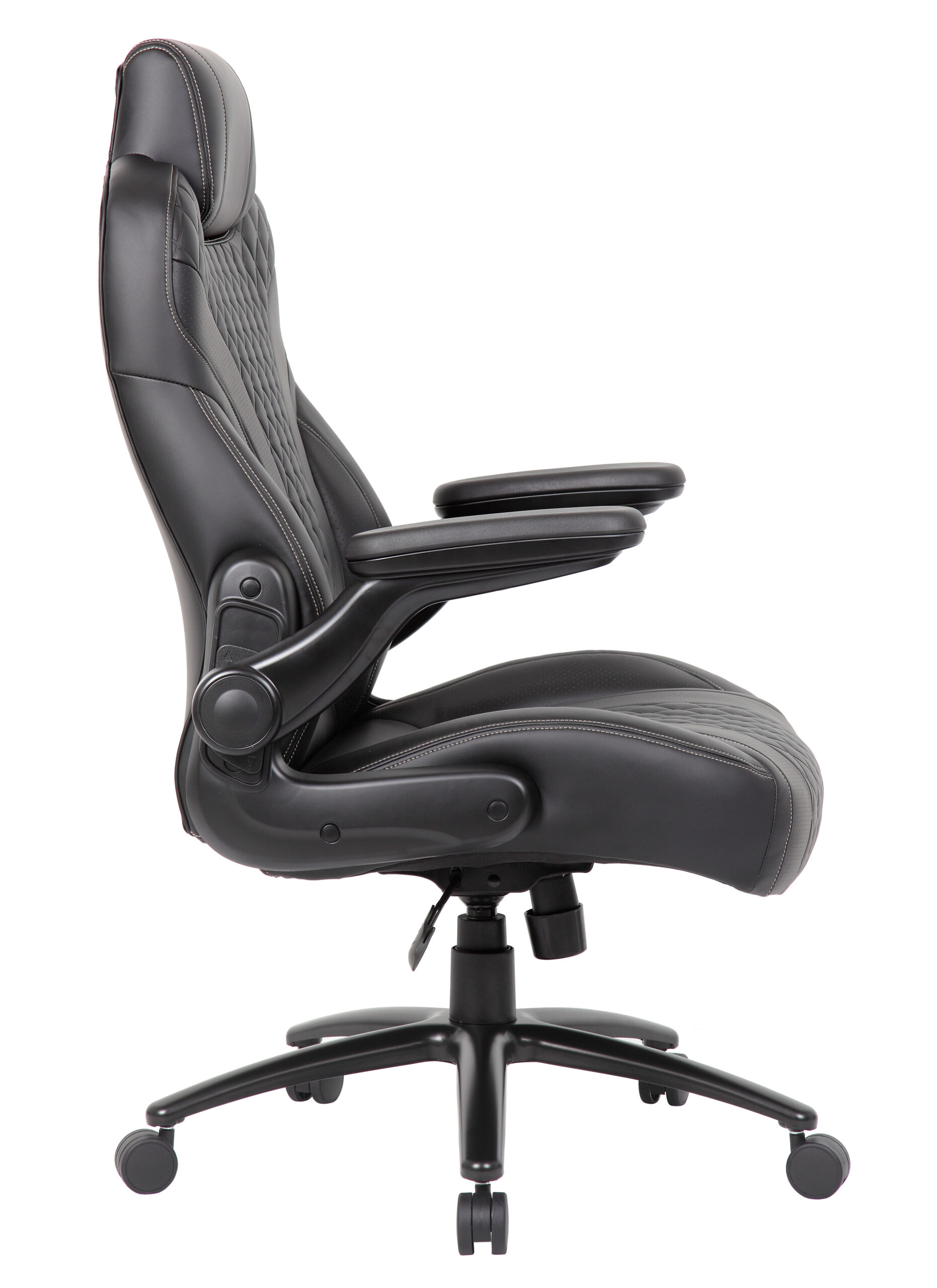 Boss Big Bentley Hinged Arm Executive Chair With Synchro-Tilt, 400 lb, Black - Image 4