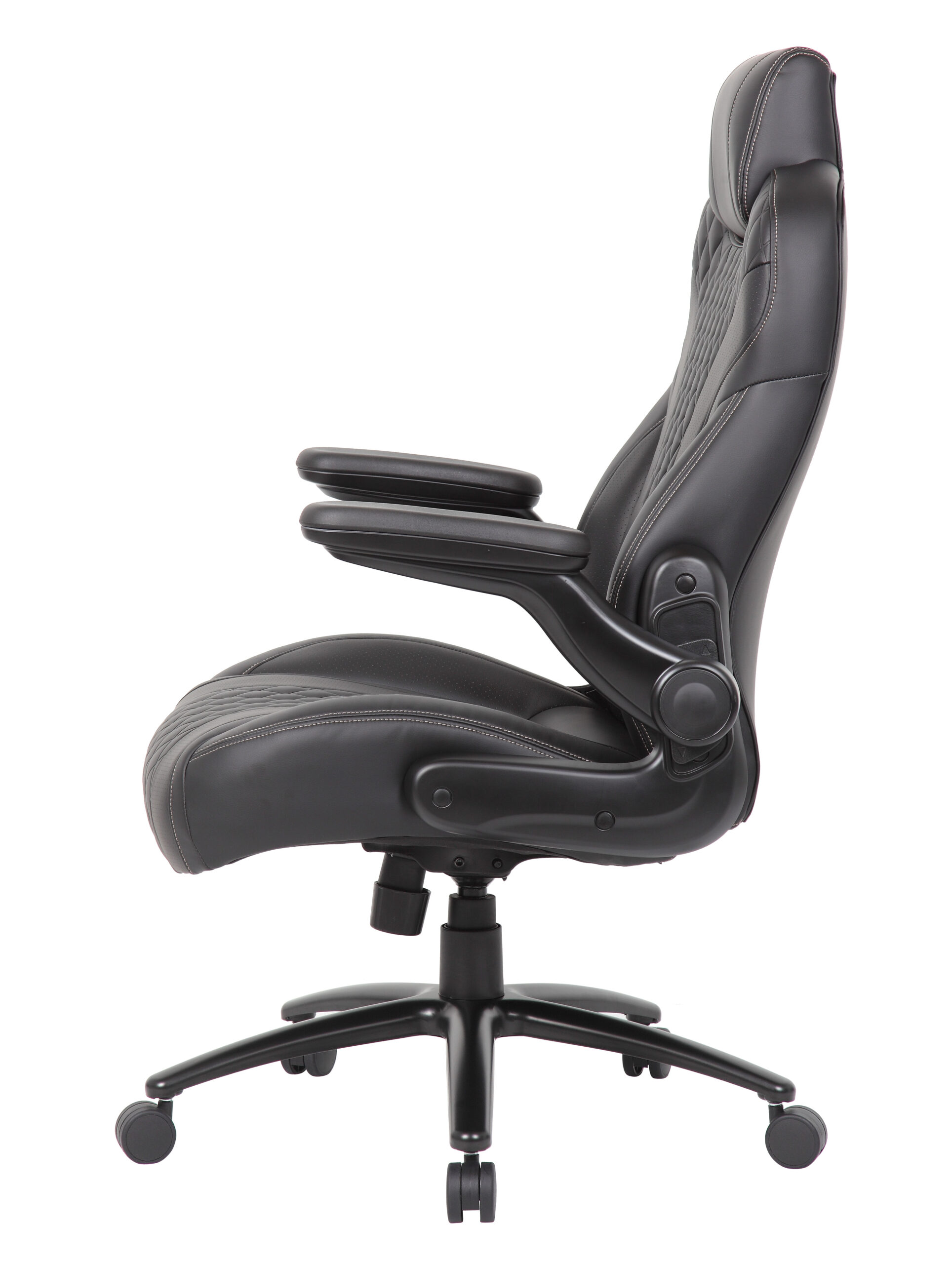 Boss Big Bentley Hinged Arm Executive Chair With Synchro-Tilt, 400 lb, Black - Image 6