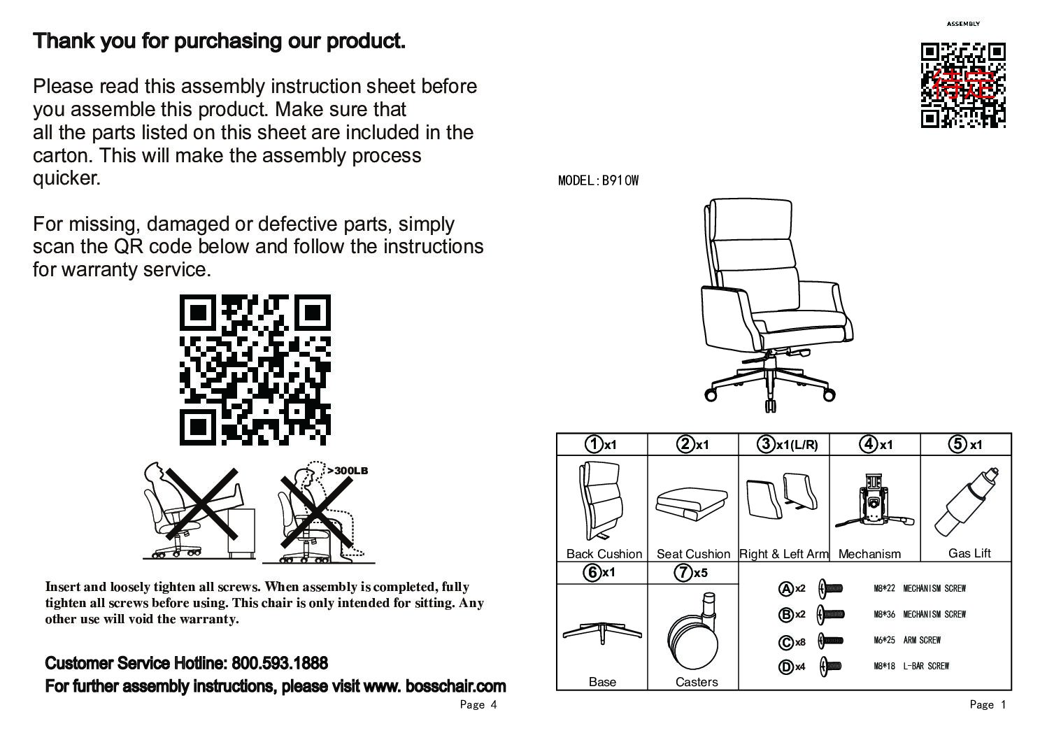 Boss Sterling Executive Chair, Black - Image 7