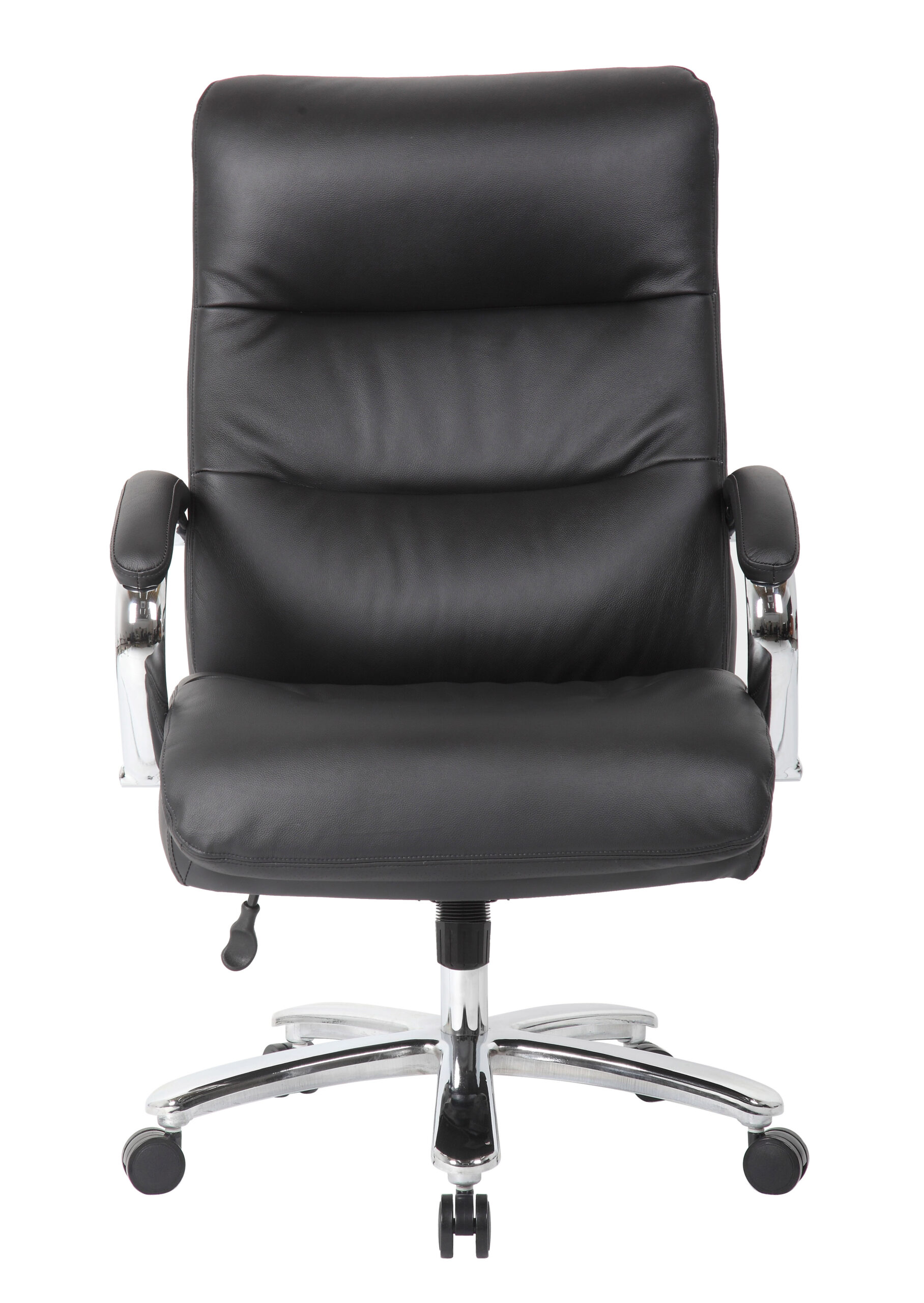 Boss Top Grain Leather 400 LB Executive Chair - Black - Image 3