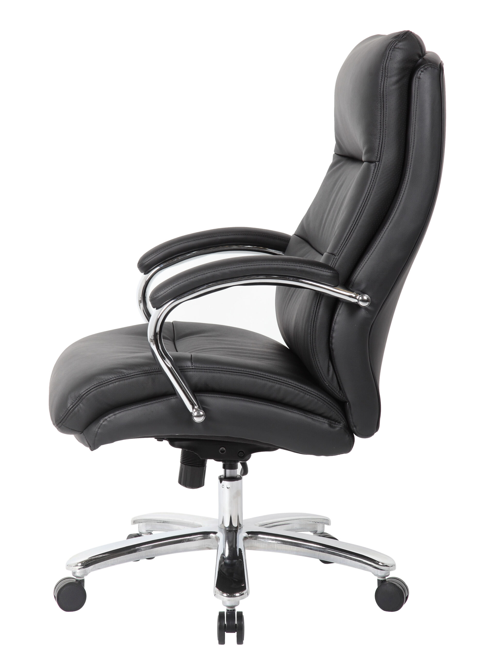 Boss Top Grain Leather 400 LB Executive Chair - Black - Image 6