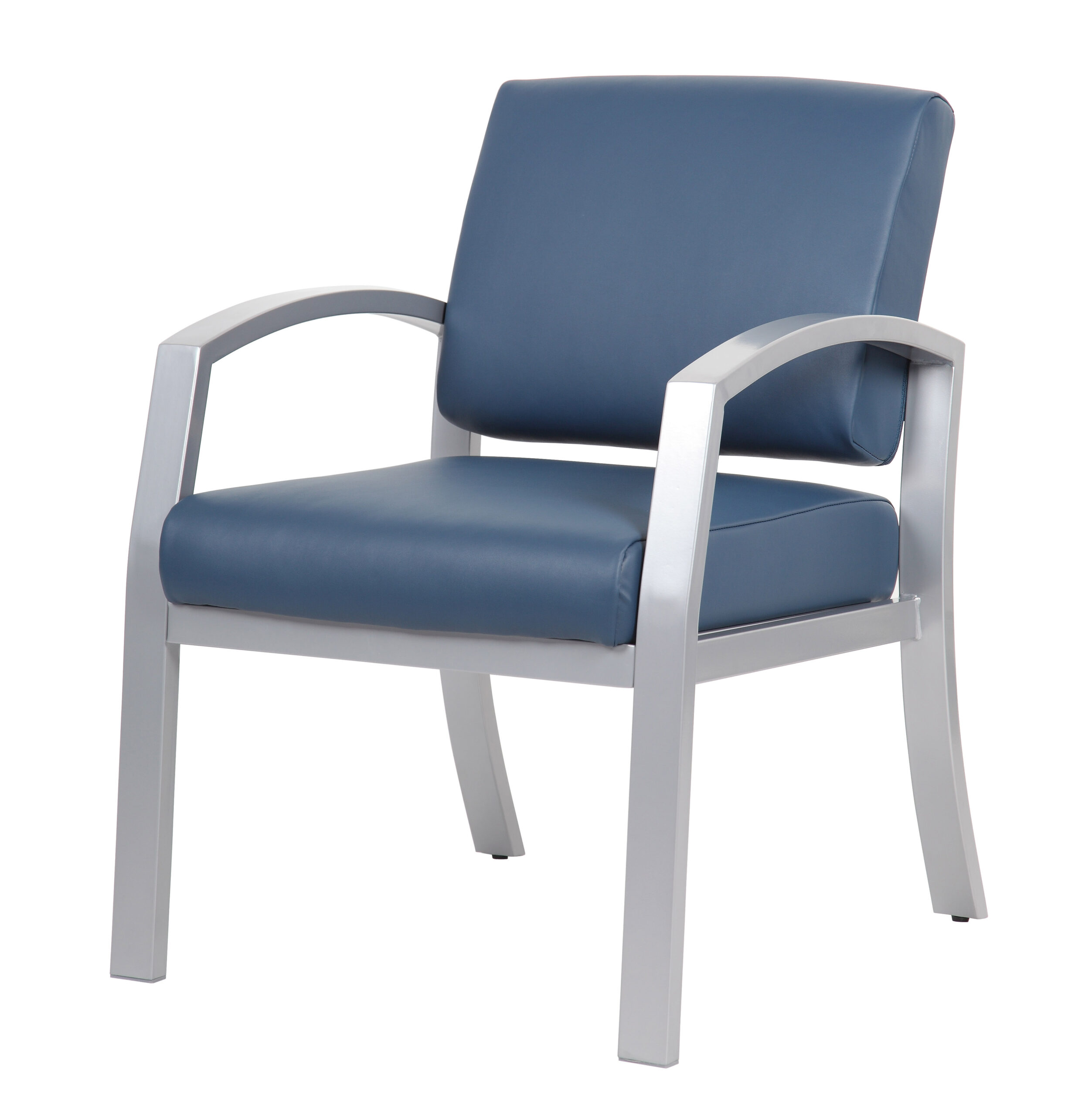Boss Conrad Antimicrobial Guest/Reception Chair, Blue - Image 3