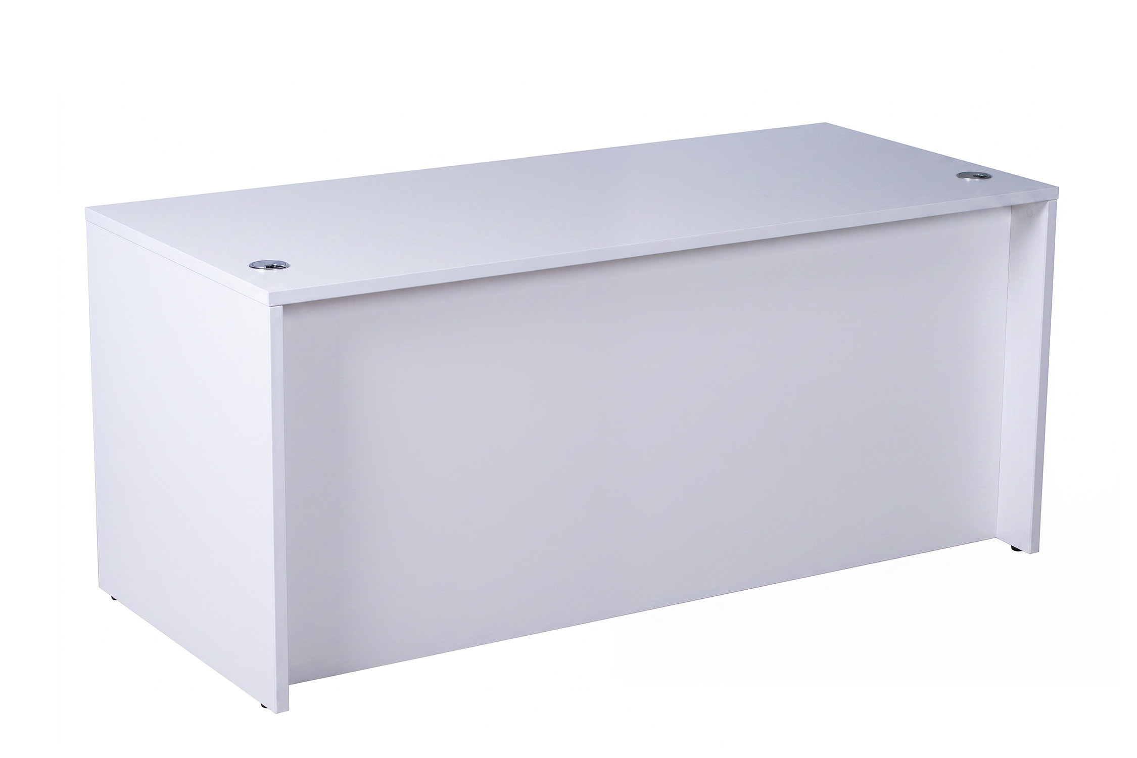 Boss Desk Shell, 60"W X 30"D, White - Image 2